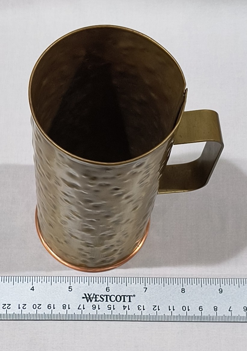 Brass Copper Matchstick Holder Cup Colony Metalsmiths of Virginia Denbigh