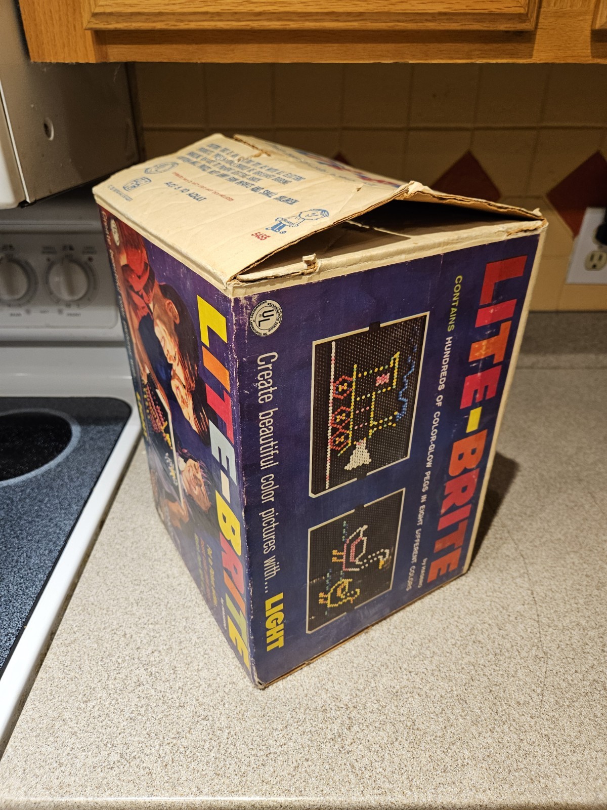 Vintage ORIGINAL 1967 "LITE BRITE" Hasbro Toy Light Bright BUGS/REFILLS/PEGS!!!!