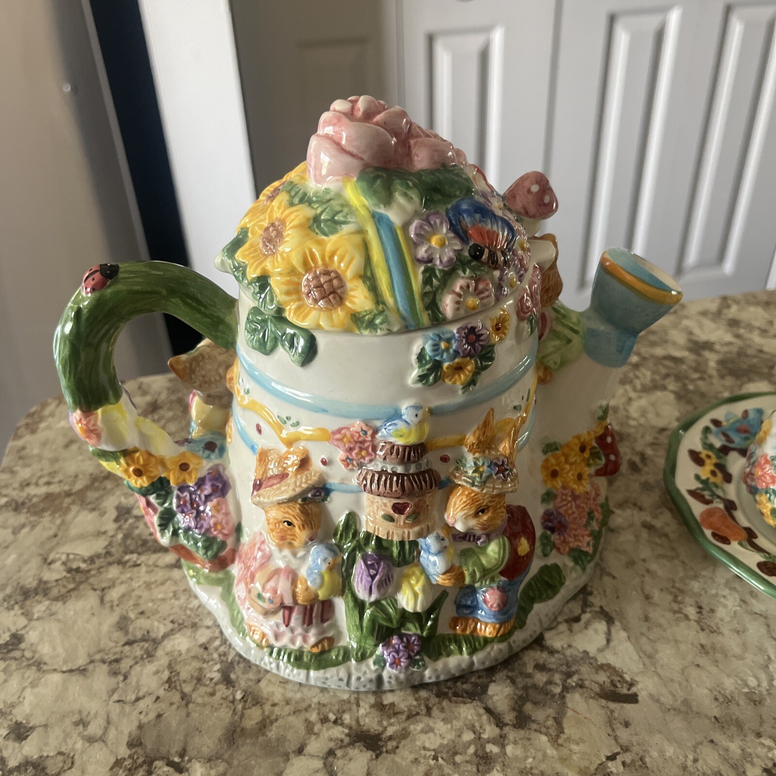 1999 Mercuries Garden Party Springtime Easter Bunny Tea Party 15 Piece Set VTG