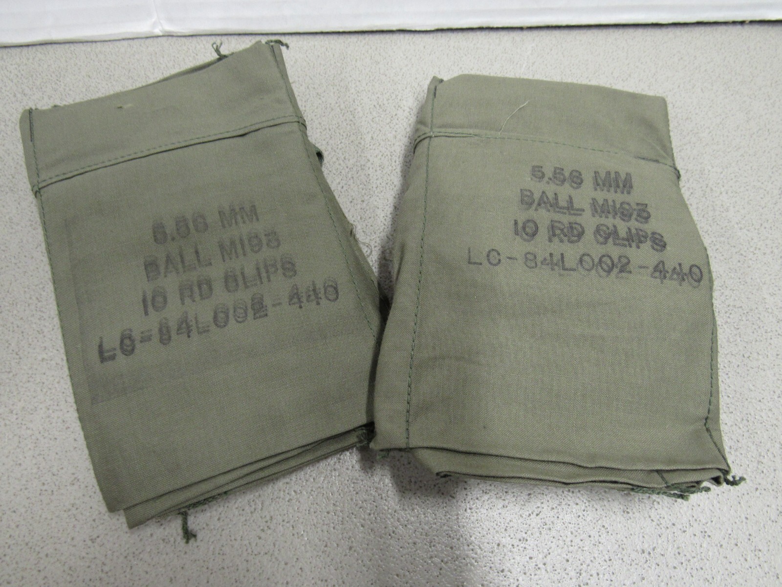 US VIETNAM ERA 7 POCKET AMMO BANDOLIER 1974 DATED UNISSUED US ARMY USMC 223