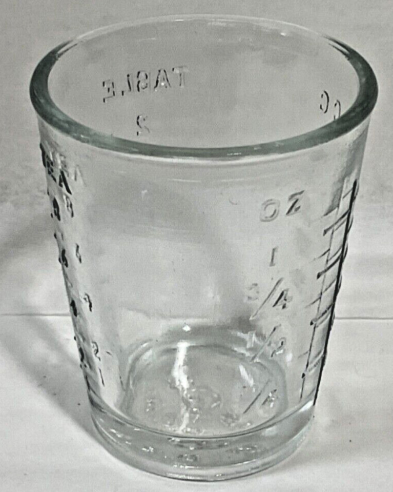 VTG Shot Glass /Medicine measurement cup Made in USA New Old Stock (Sold by ea.)