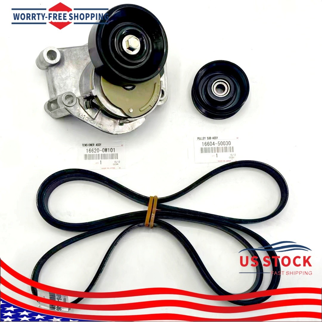 OEM Drive Belt Tensioner Idler Pulley Kit for 4Runner Sequoia Tundra 4.7L V8