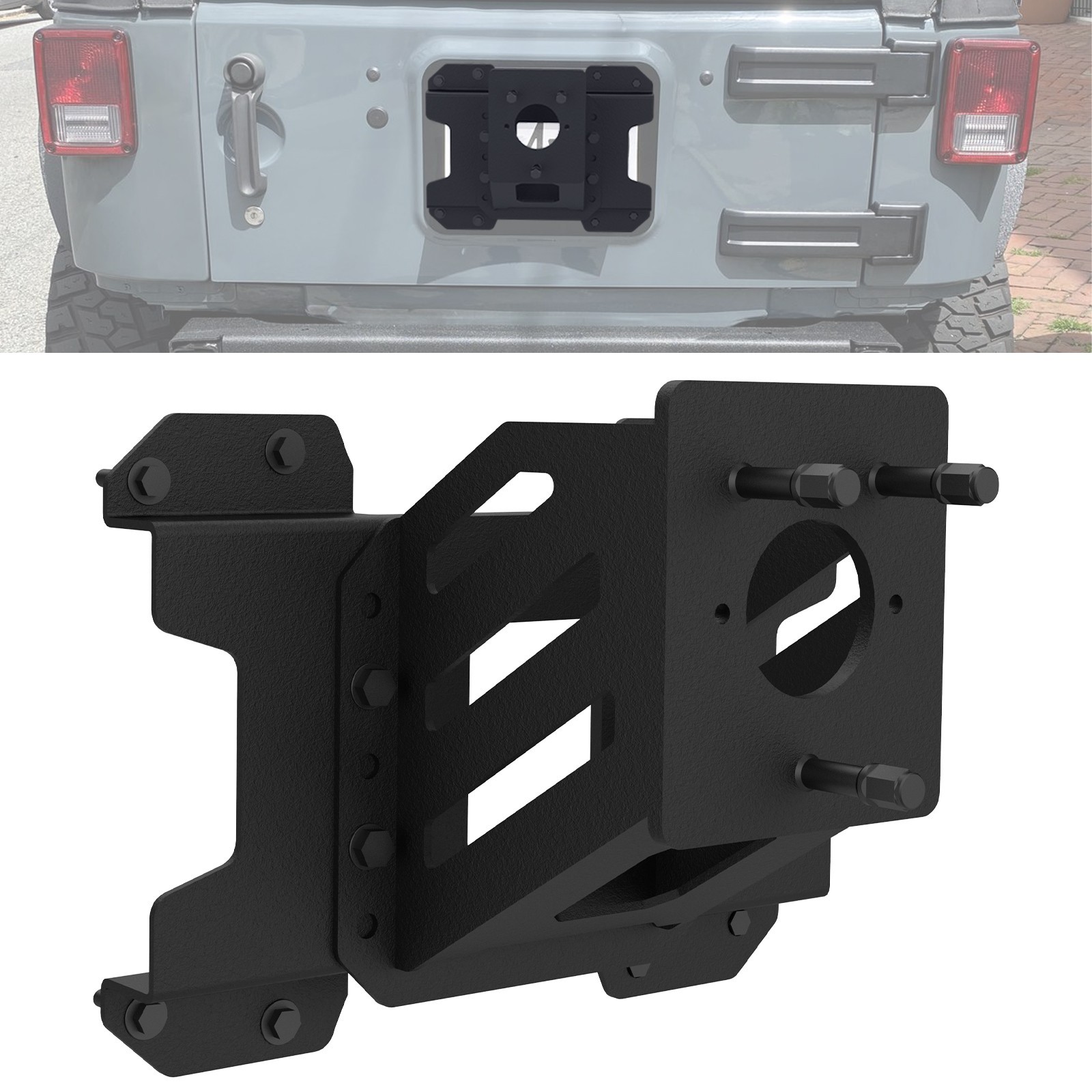 New Spare Tire Carrier Tire Rack For 2018-2025 Jeep Wrangler JL JLU Steel