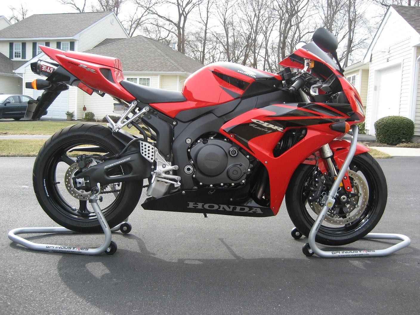 Front and Rear with Head Lift Motorcycle paddock race stands lifts set