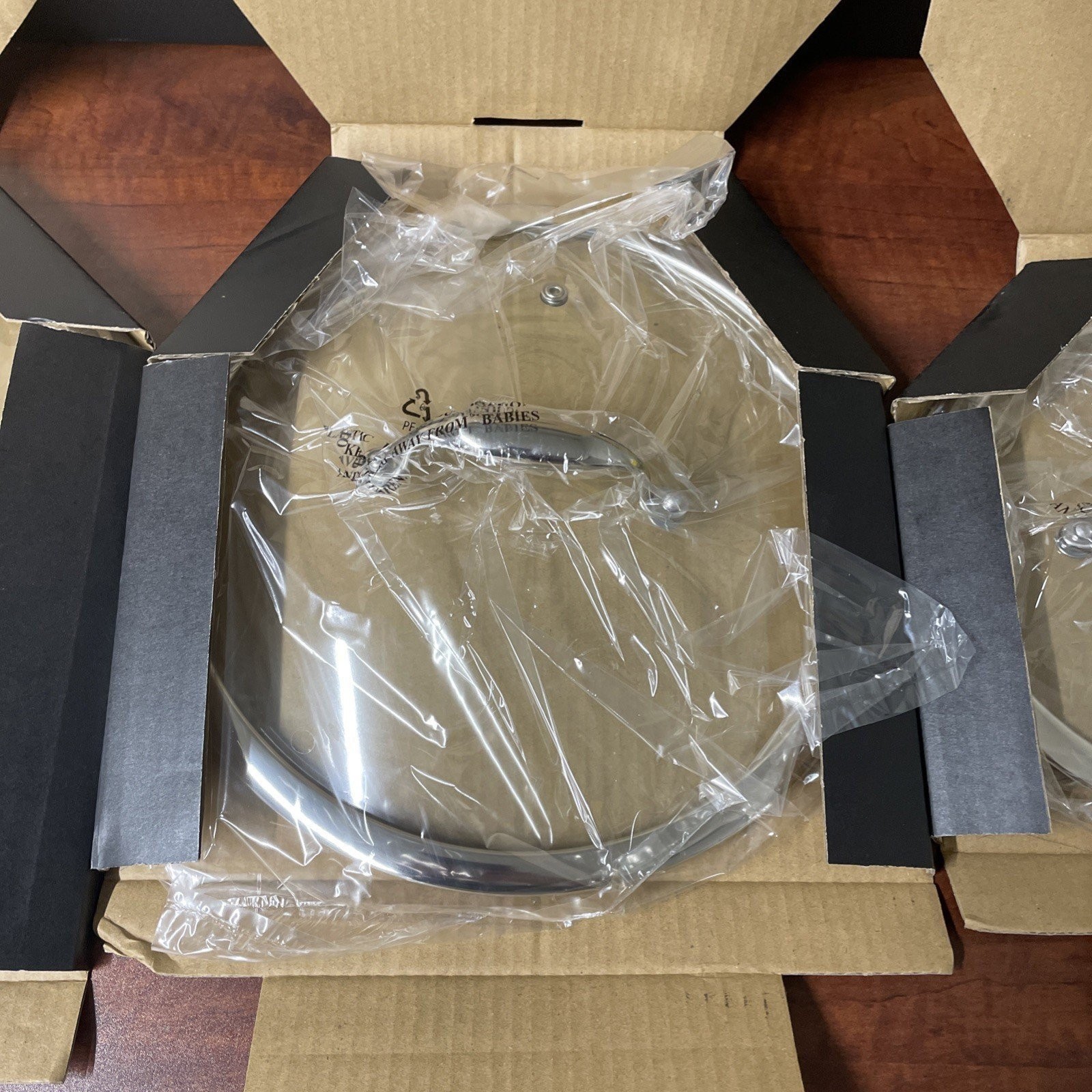 HexClad Hybrid 7-Piece Cookware Fry Pan Set 8” 10” 12” Inch W/ Lids & 12” Wok