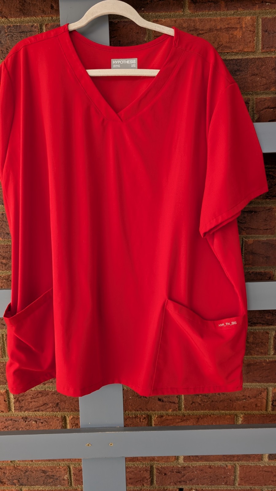 Hypothesis Scrub Set 3XL Red Drawstring Tall Pants and Top