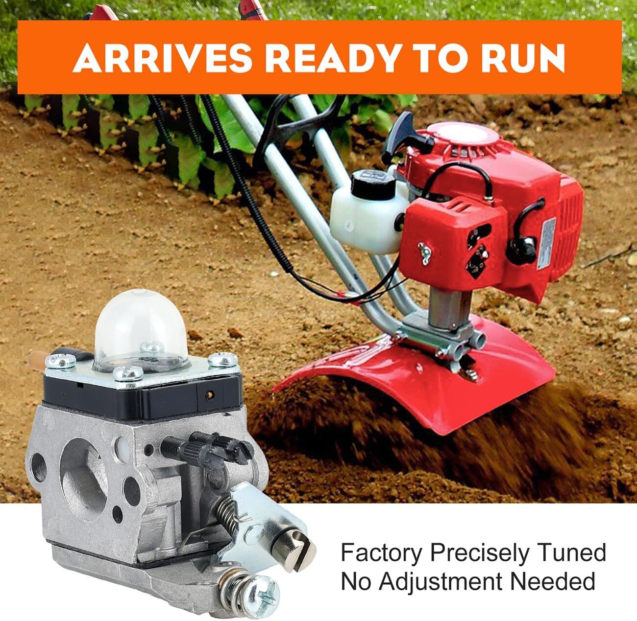 For Mantis Tiller 7222 7225 SV-5C/2 Zama C1U-K82 Carburetor w/ Maintenance Kit