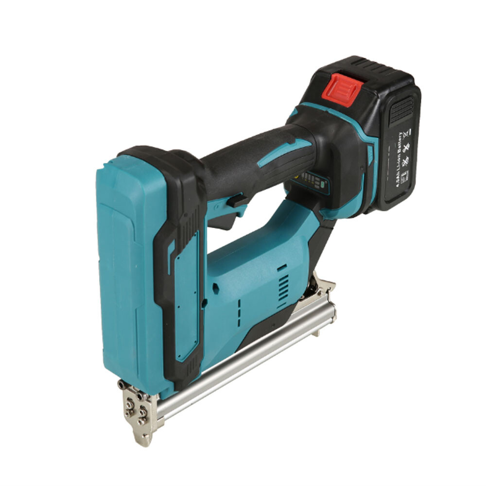 Portable Brushless Cordless Brad Nailer Straight Finish Nail Gun w/ 2 Battery