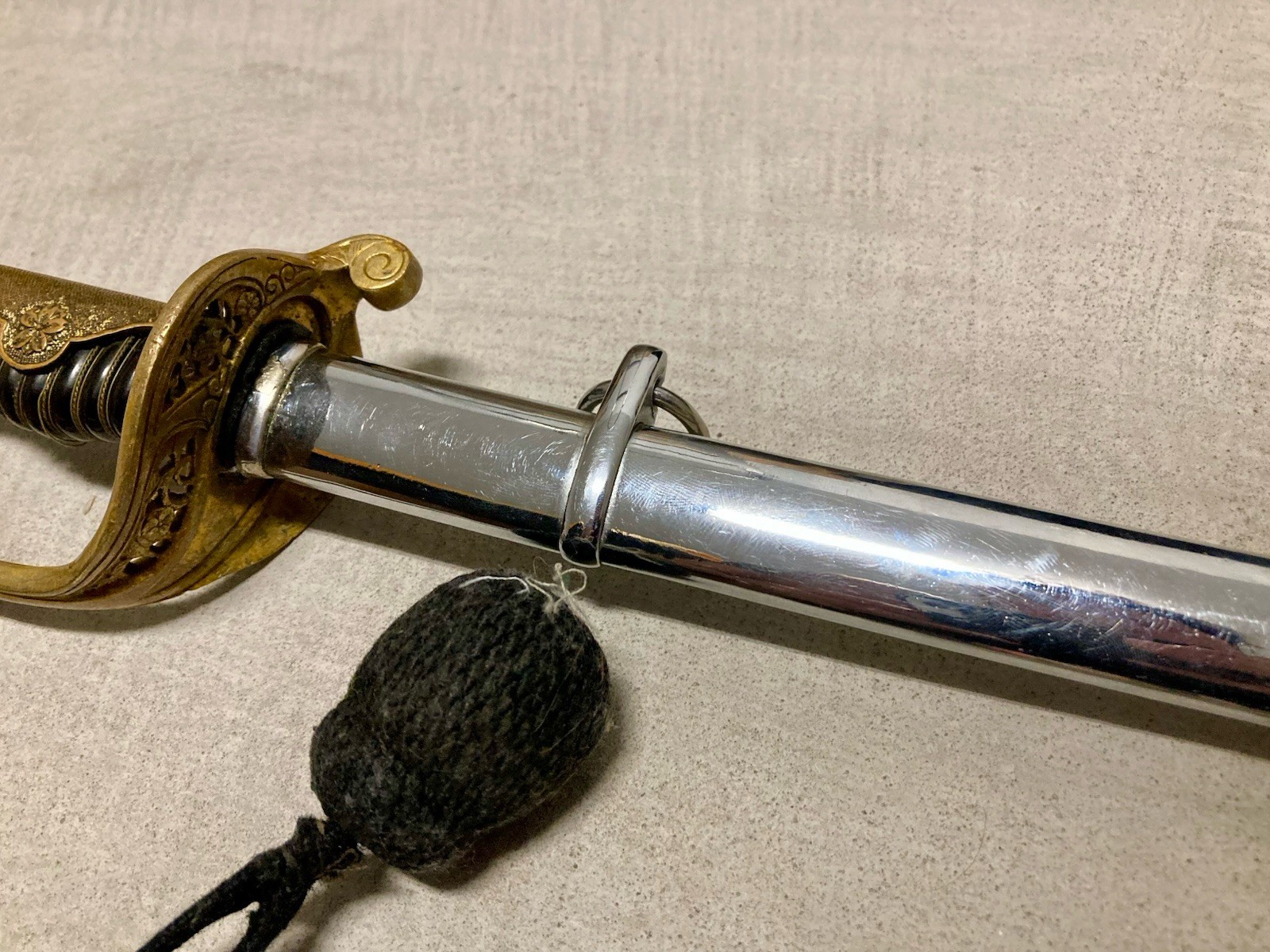 Original WW2 Japanese Army Parade Sword With Tassel Rope Scabbard WWII Military