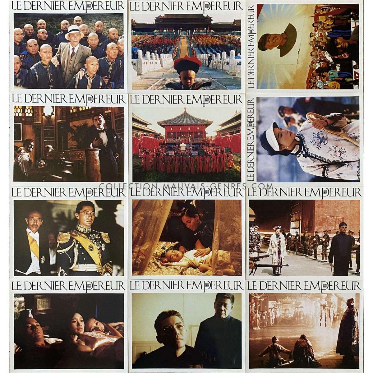 LAST EMPEROR French Lobby Cards x12 - 10x12 in. - 1987 - Bernardo Bertolucci, Jo