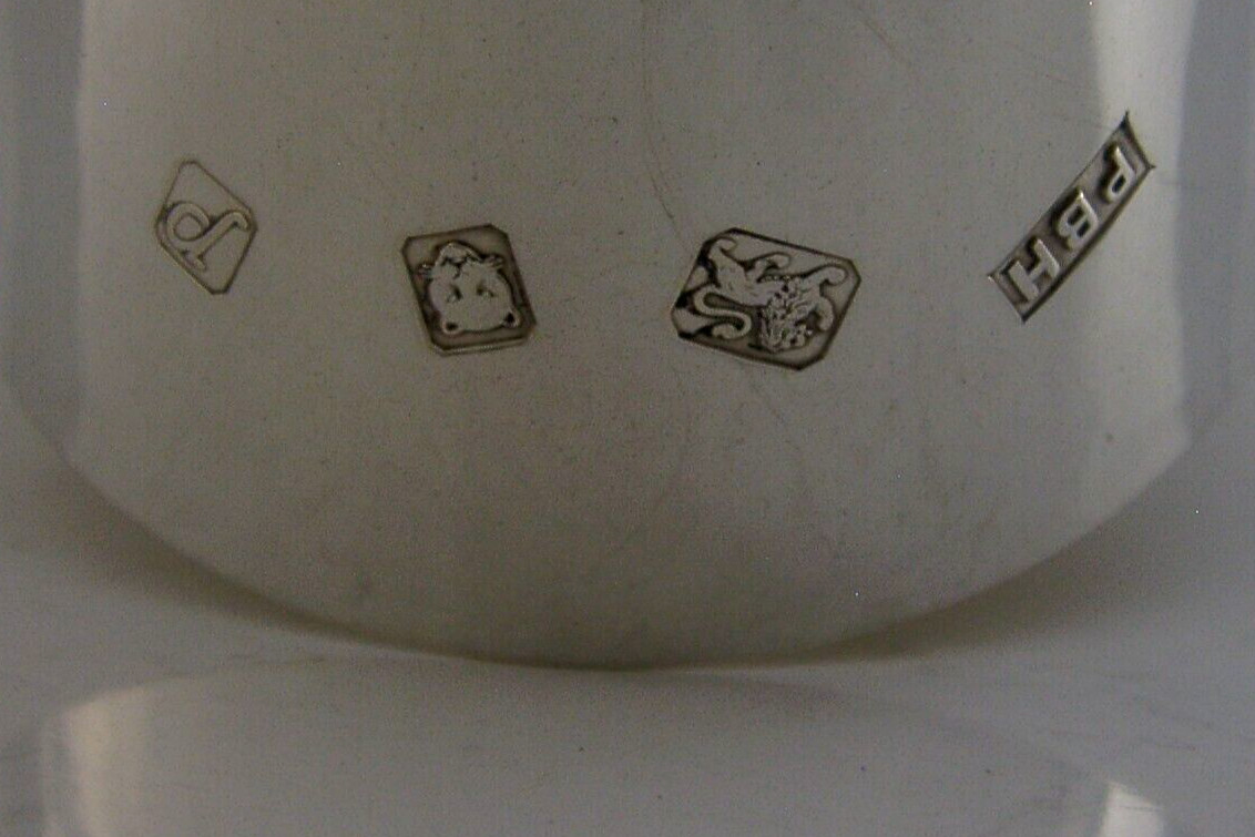 PLANNISHED TEWKESBURY STERLING SILVER WINE GOBLET CHALICE 1971 BARWARE 146g