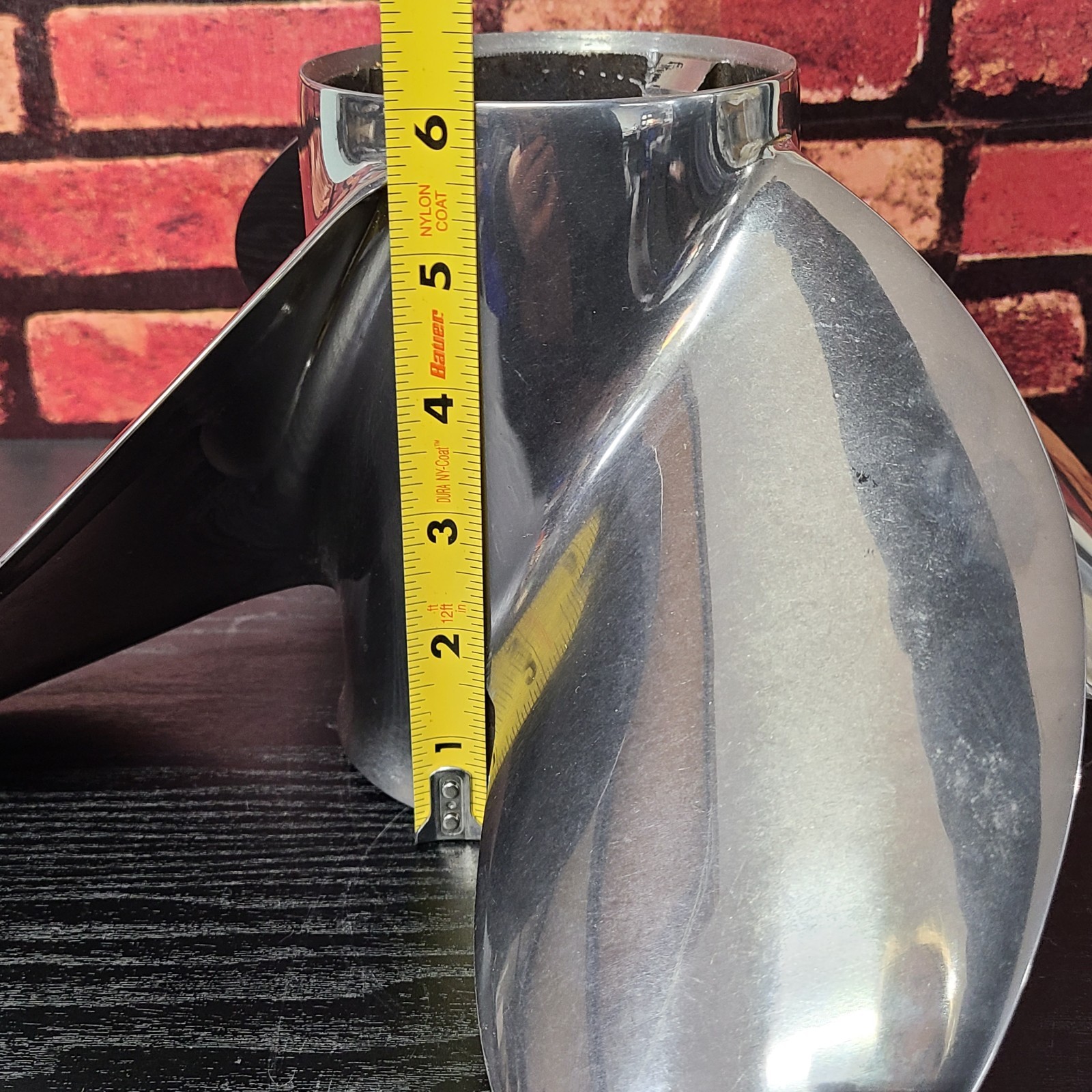 OMC Shooter 4 Blade RH Stainless Steel Prop 13.25 x 25 Pitch 15 Spline 431718