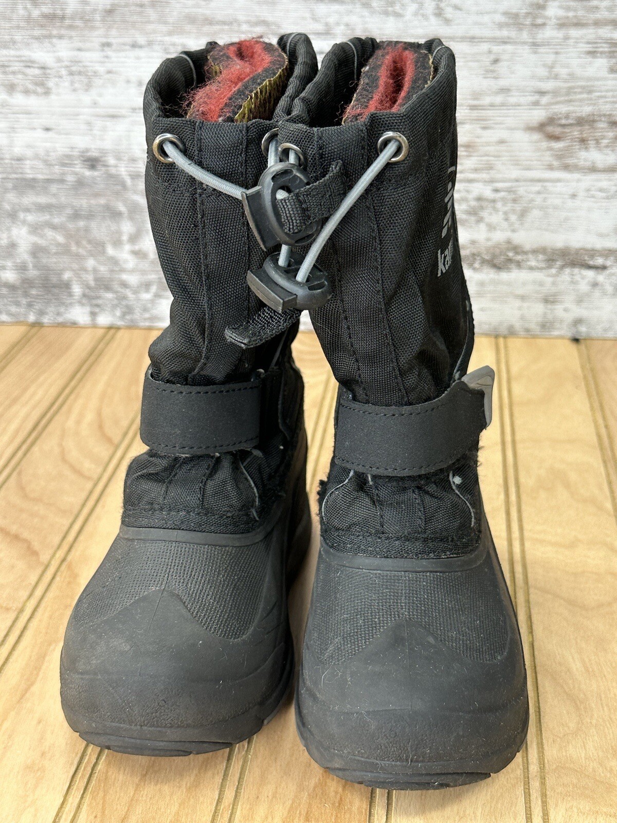 Kamik Insulated Waterproof Winter Snow Boots Black Youth Boys Toddler Size 11