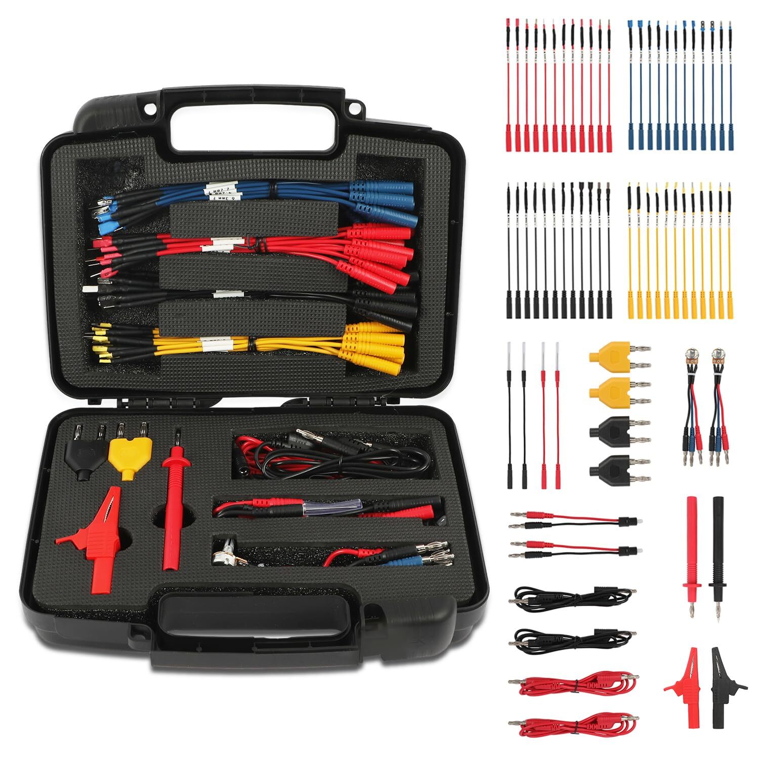68PCS Automotive Multimeter Test Leads Kit Clips Electrical Test Diagnostic Tool