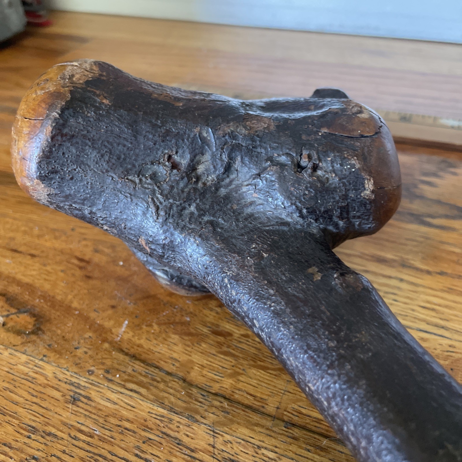 Native American Indian Burl Wood War Club Antique Rare 19” Artifact Weapon