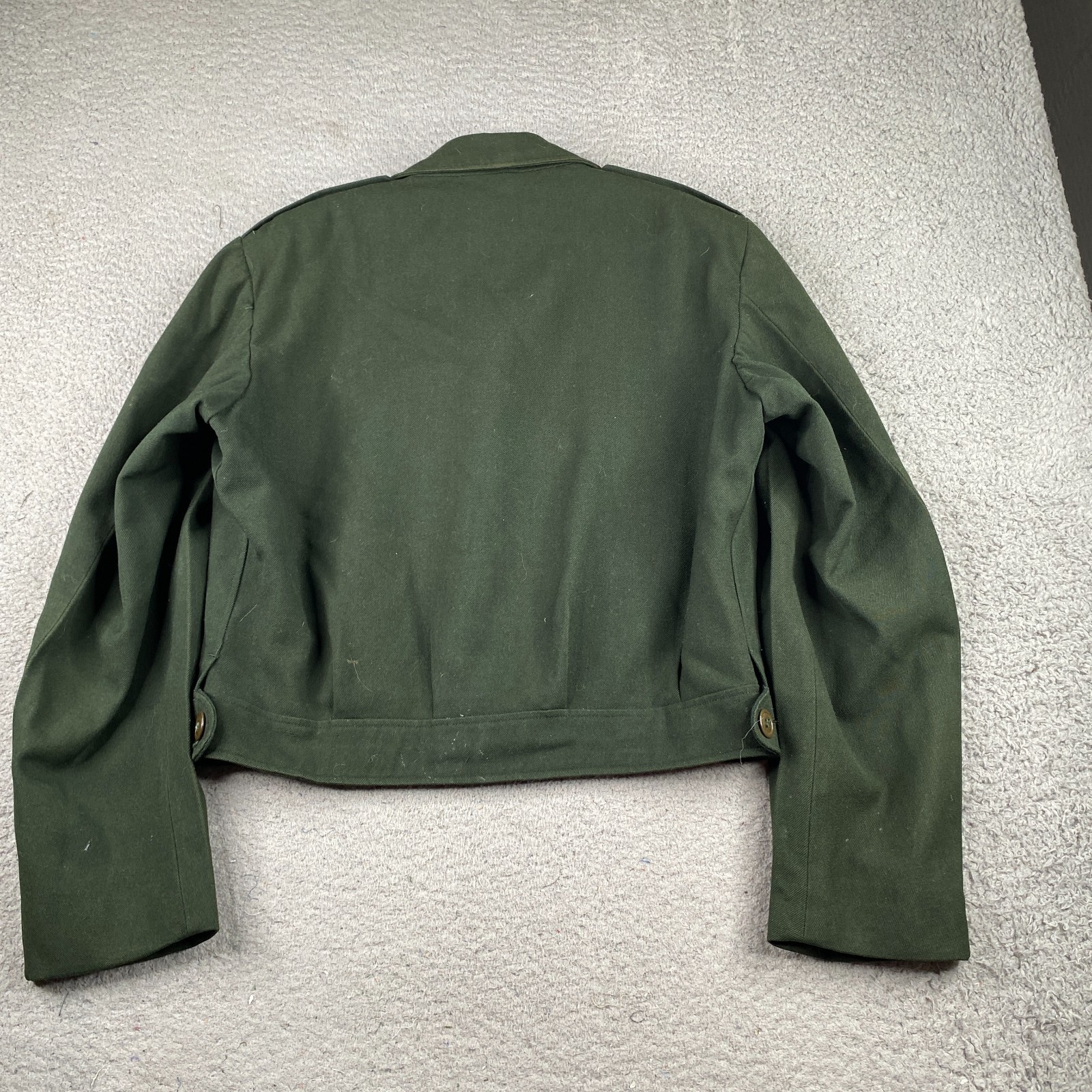 Vintage US Army Ike Jacket Mens 40R Green Wool Military Korean War 1950