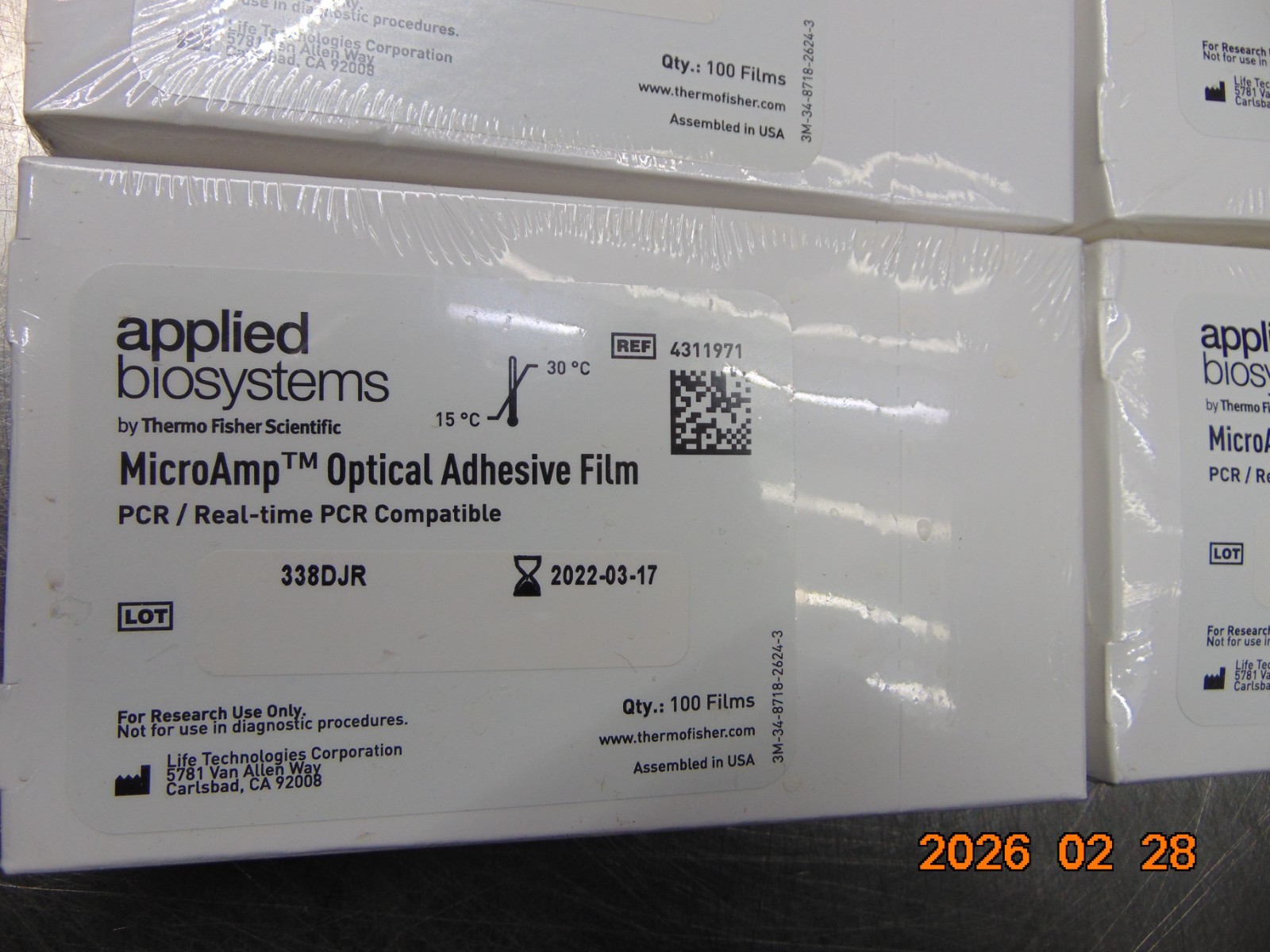 (1) NEW Applied Bio Systems MicroAmp Optical Adhesive Film 4311971 EXPIRED