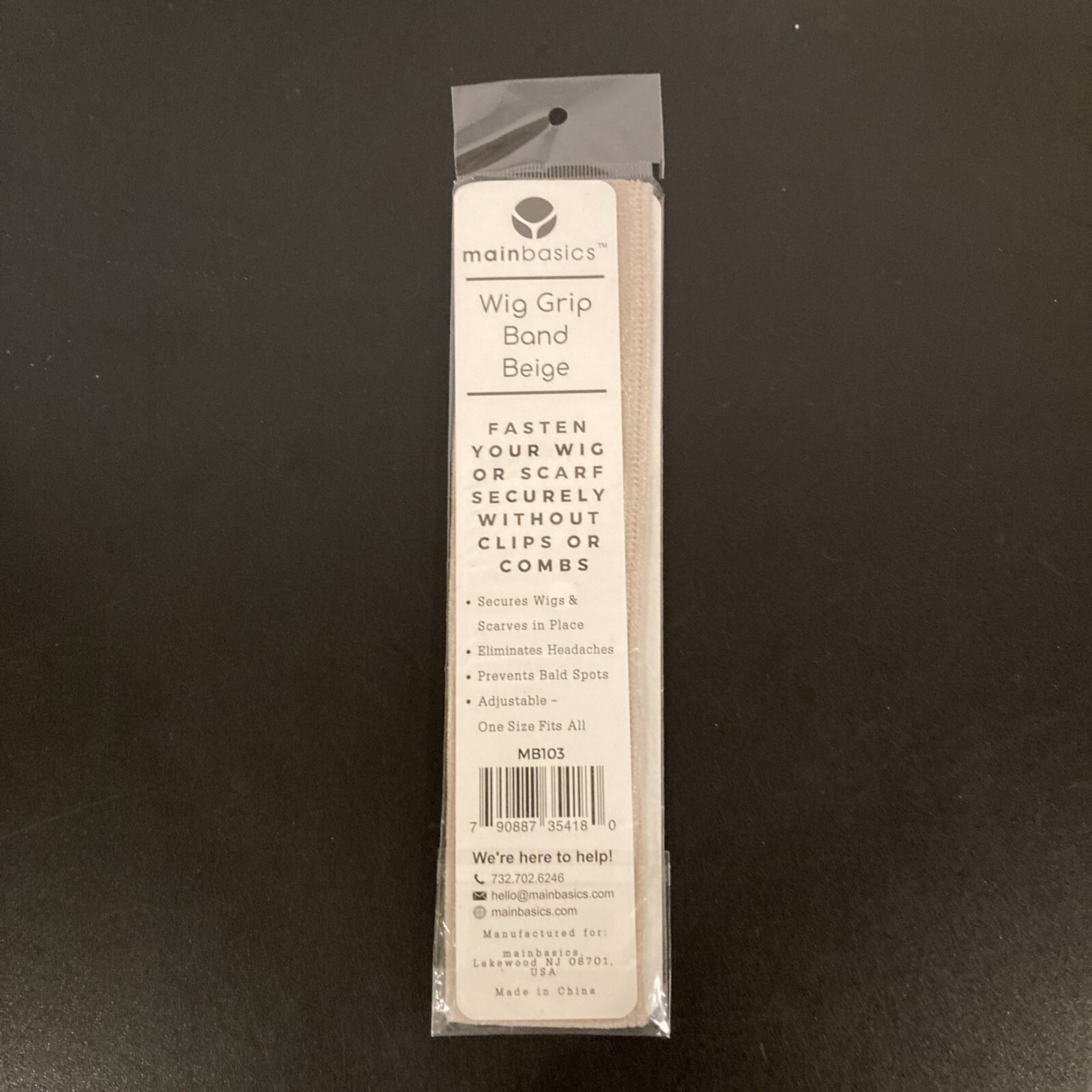 Mainbasics, Wig Grip Bands, Keeps wigs in place, 2 Pieces