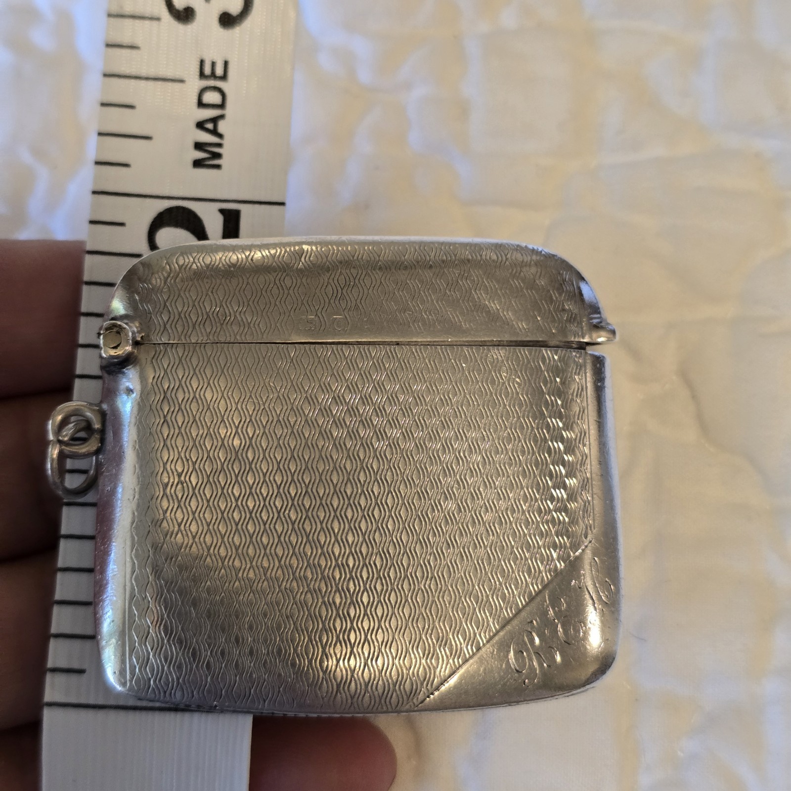 Antique Deakin & Francis Vesta Case Match Safe Holder Sterling Circa 1913 London