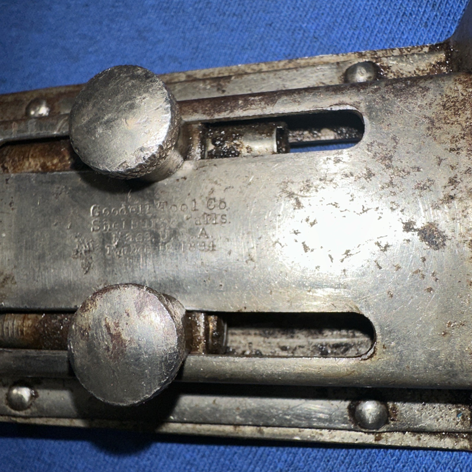 Goodell tool company butt gauge antique vintage Shellburne Falls Mass.