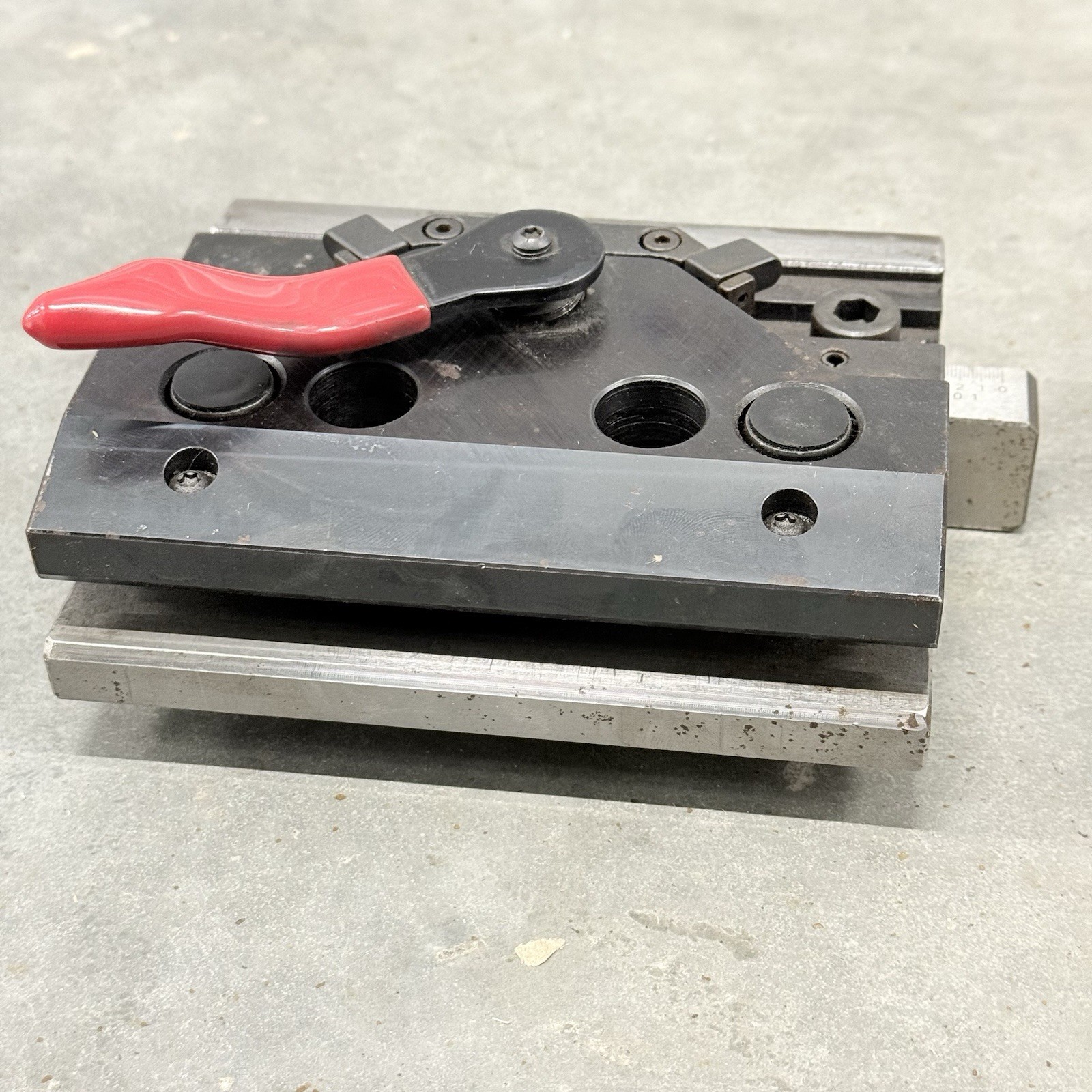 (2) Genuine Amada Single Slide Press Brake Quick Release Clamp Punch Holders