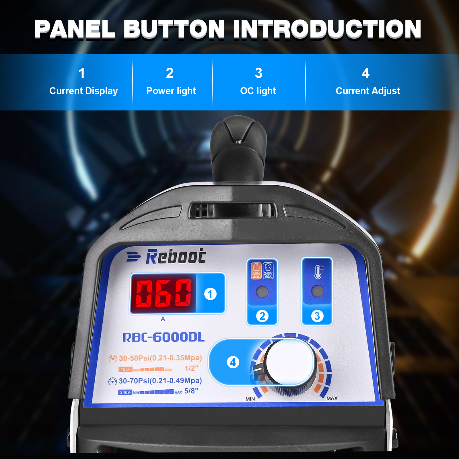 Reboot Plasma Cutter Non Touch 60 Amp CUT50DL 1/2" Clean Cut Plasma Pilot Arc US