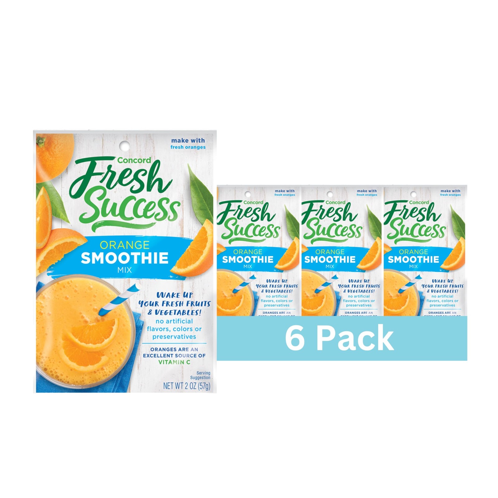 Concord Foods Orange Smoothie Mix - Citrus Flavor With No Artificial F