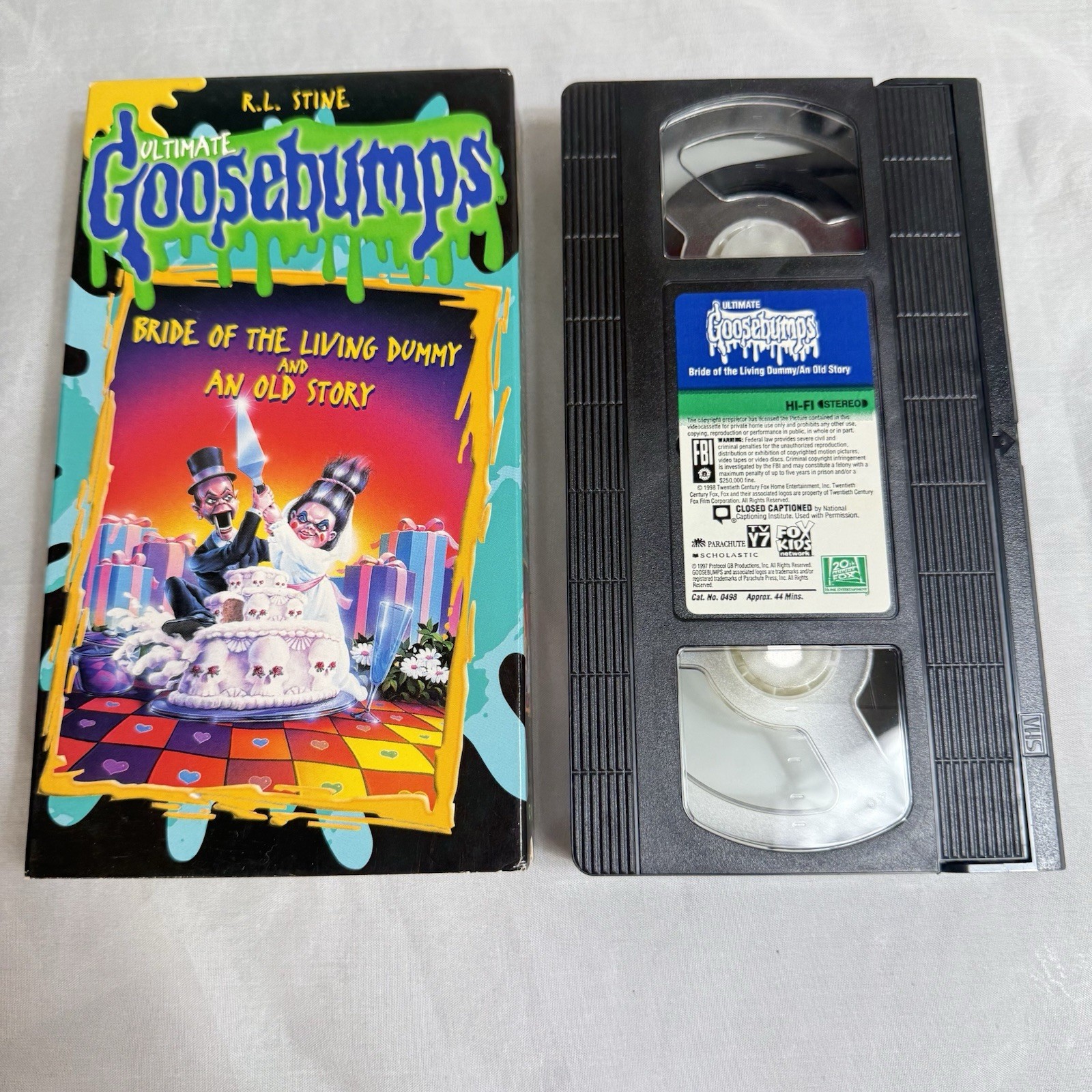 Ultimate Goosebumps Bride of the Living Dummy and An Old Story VHS 1997 Rare