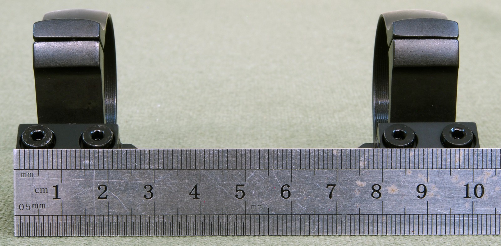 CZ527 / BRNO, 1 piece rifle scope mounts, 34mm rings and base, STEEL MATTE.