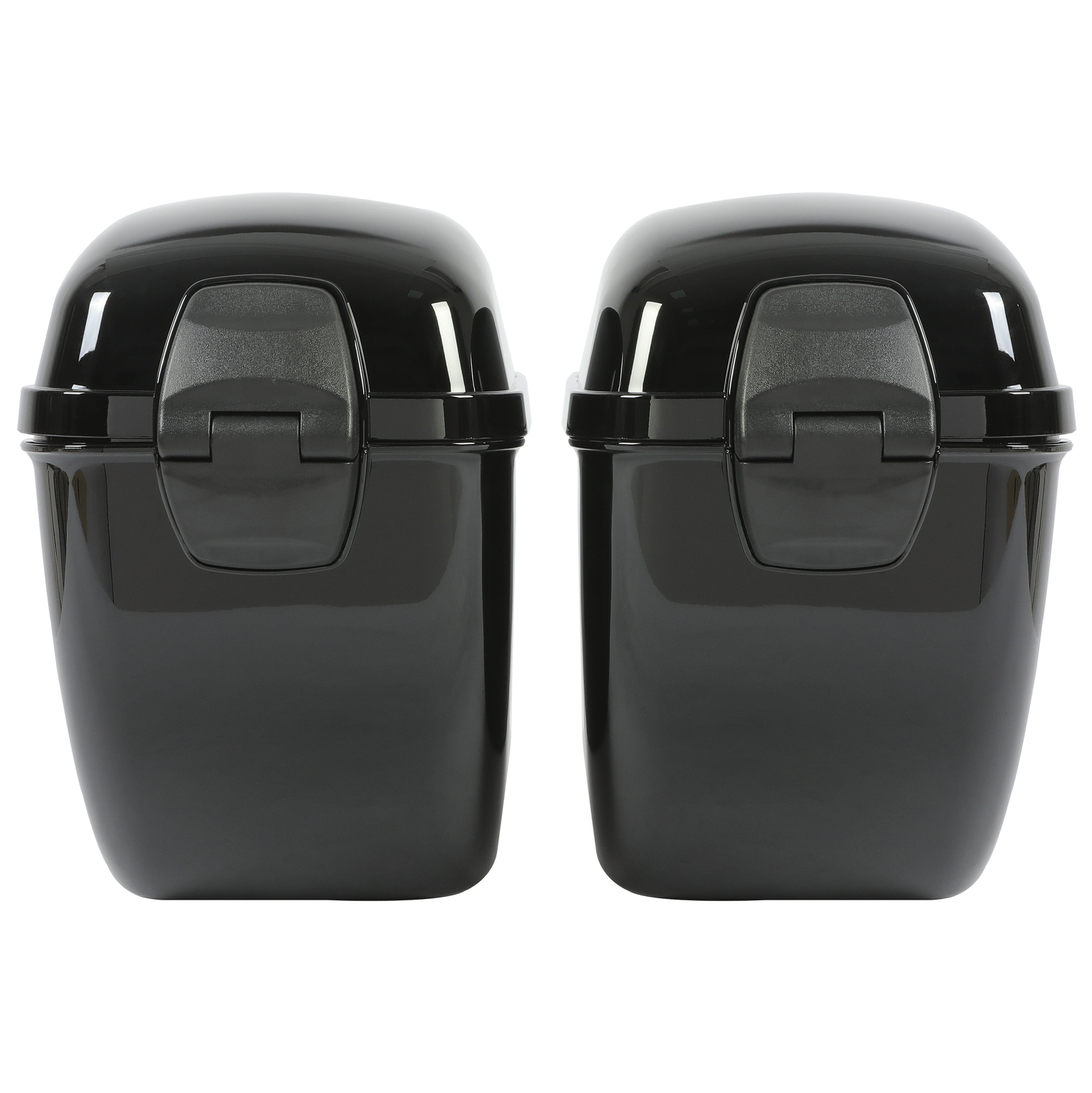 Motorcycle Panniers Hard Side Saddle Bag Saddlebag For Harley Honda Shadow