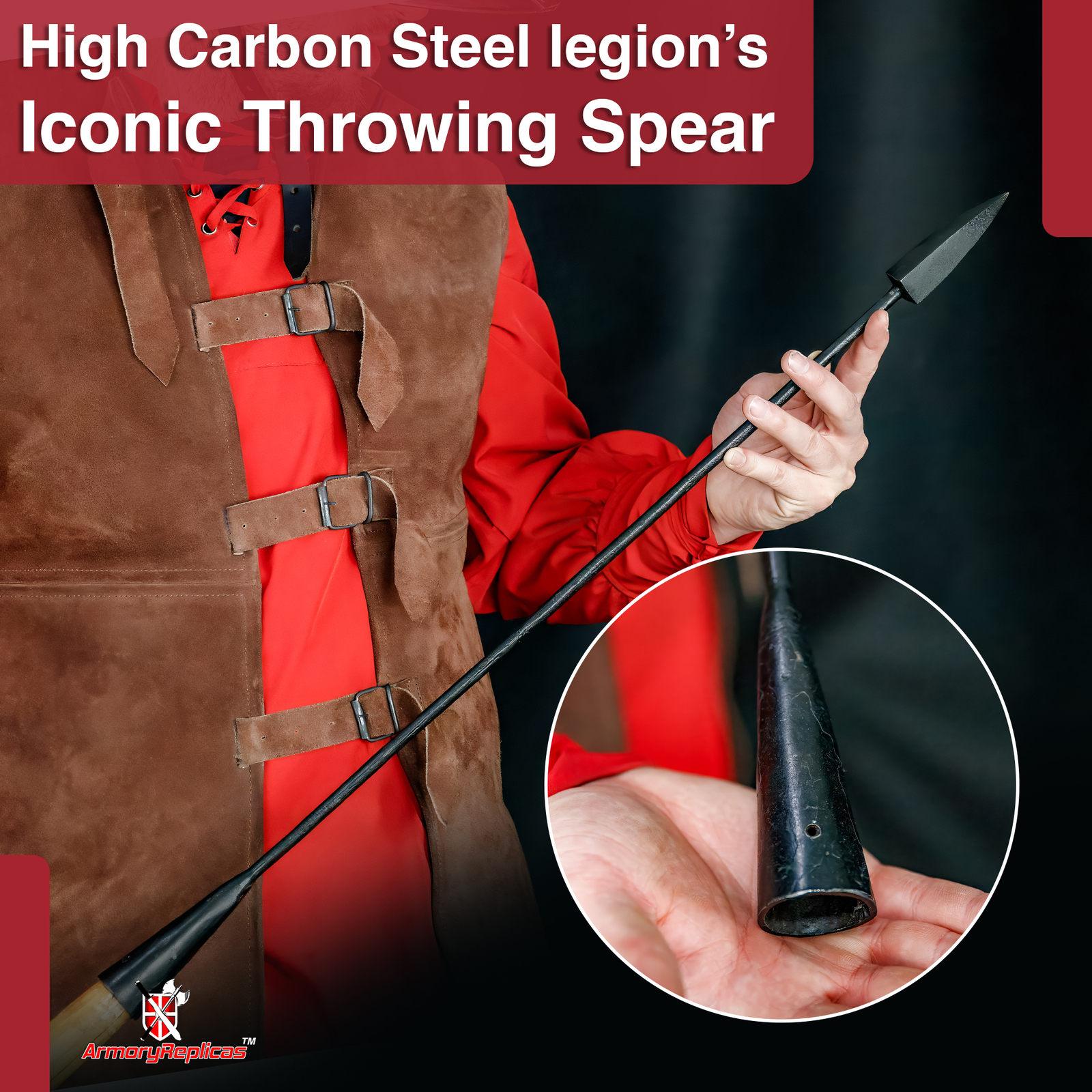 Authentic Roman Pilum Spear - Historical Replica -Collectible & Reenactor Use