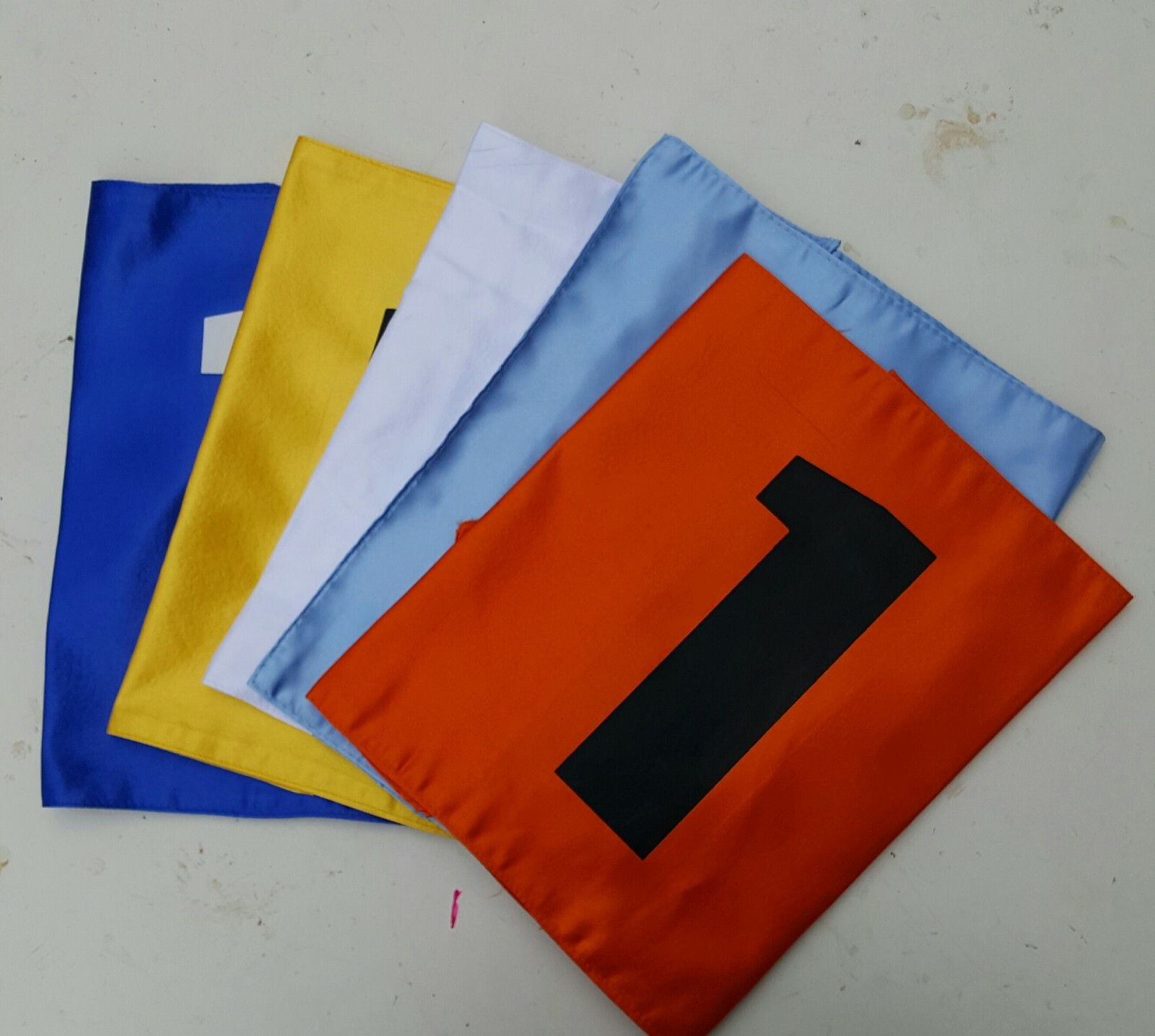 Golf Course Numbered Flags Size 12x18 Inch Set Of 18 PCS