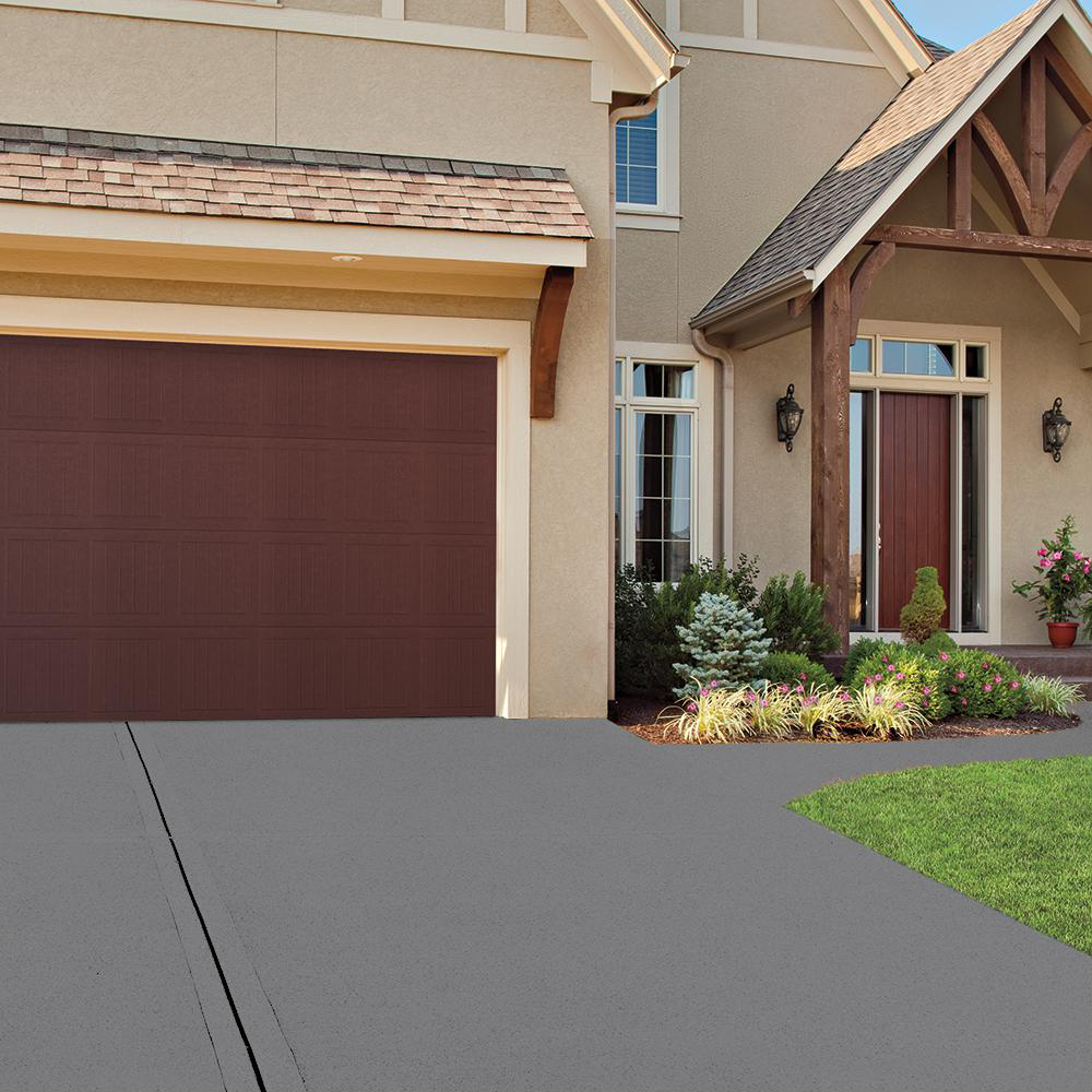 1 Gal Concrete Floor Paint Coating Gray Granite Non-Slip Garage Driveway Patio