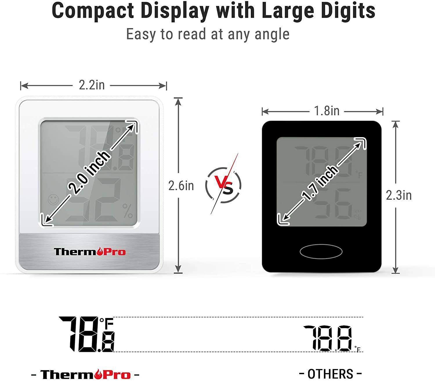 ThermoPro TP49 LCD Display indoor&outdoor Temperature Digital Hygrometer/Humidit