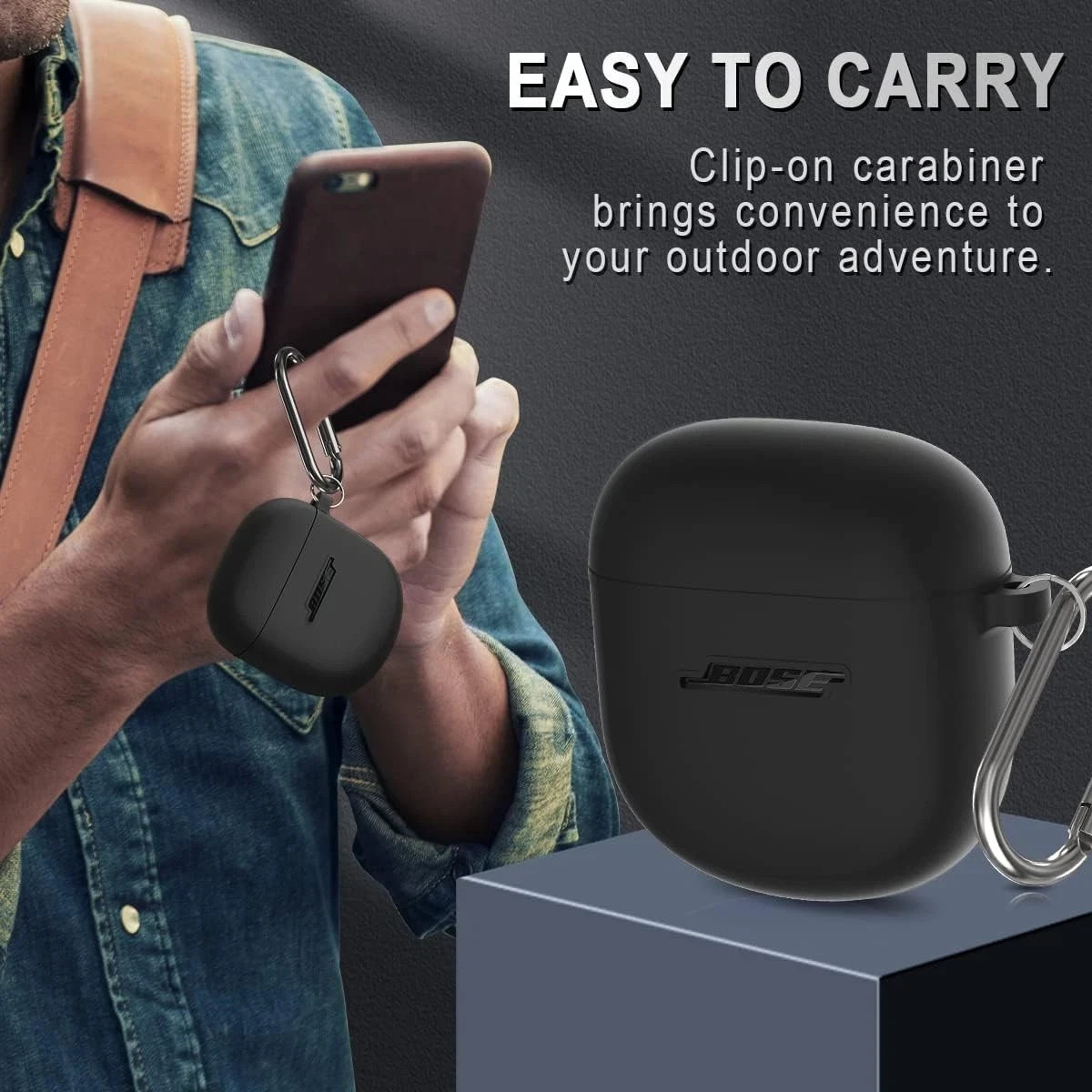 NEW BOSE Charging Case for - Quiet Comfort II & QC Ultra - Black