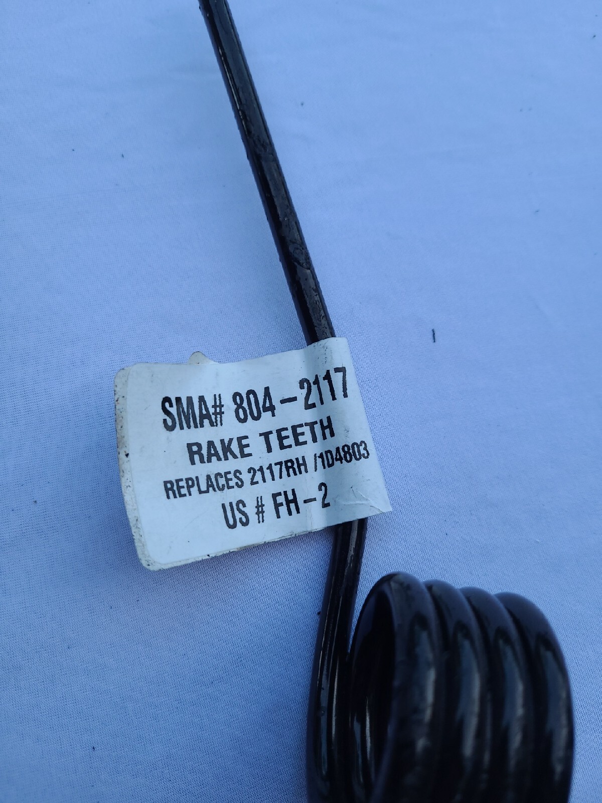 Farm Hand 2117 Double Tine Rake Teeth 5.25" Tines x 4.5" Wide Replaces 2117RH