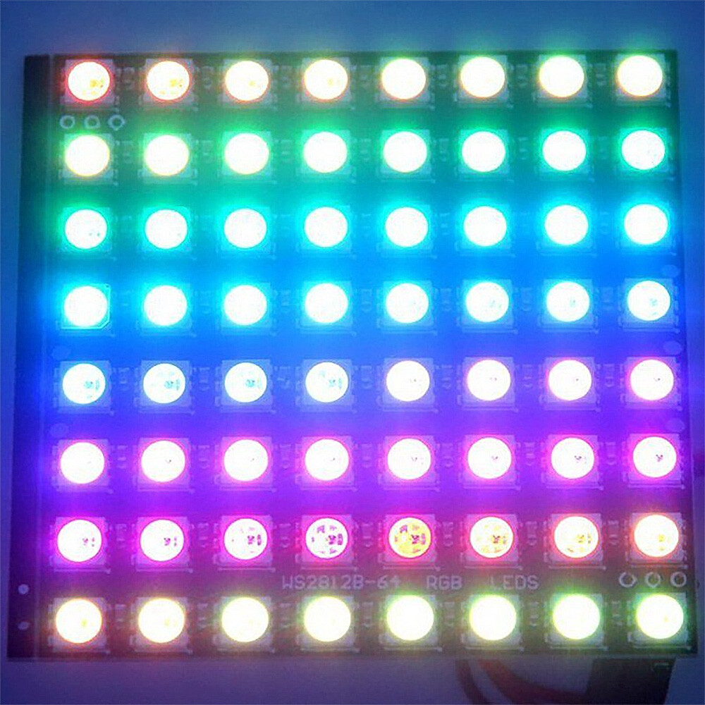 WS2812 LED 5050 RGB 8x8 LED Matrix Driver Board For Arduino