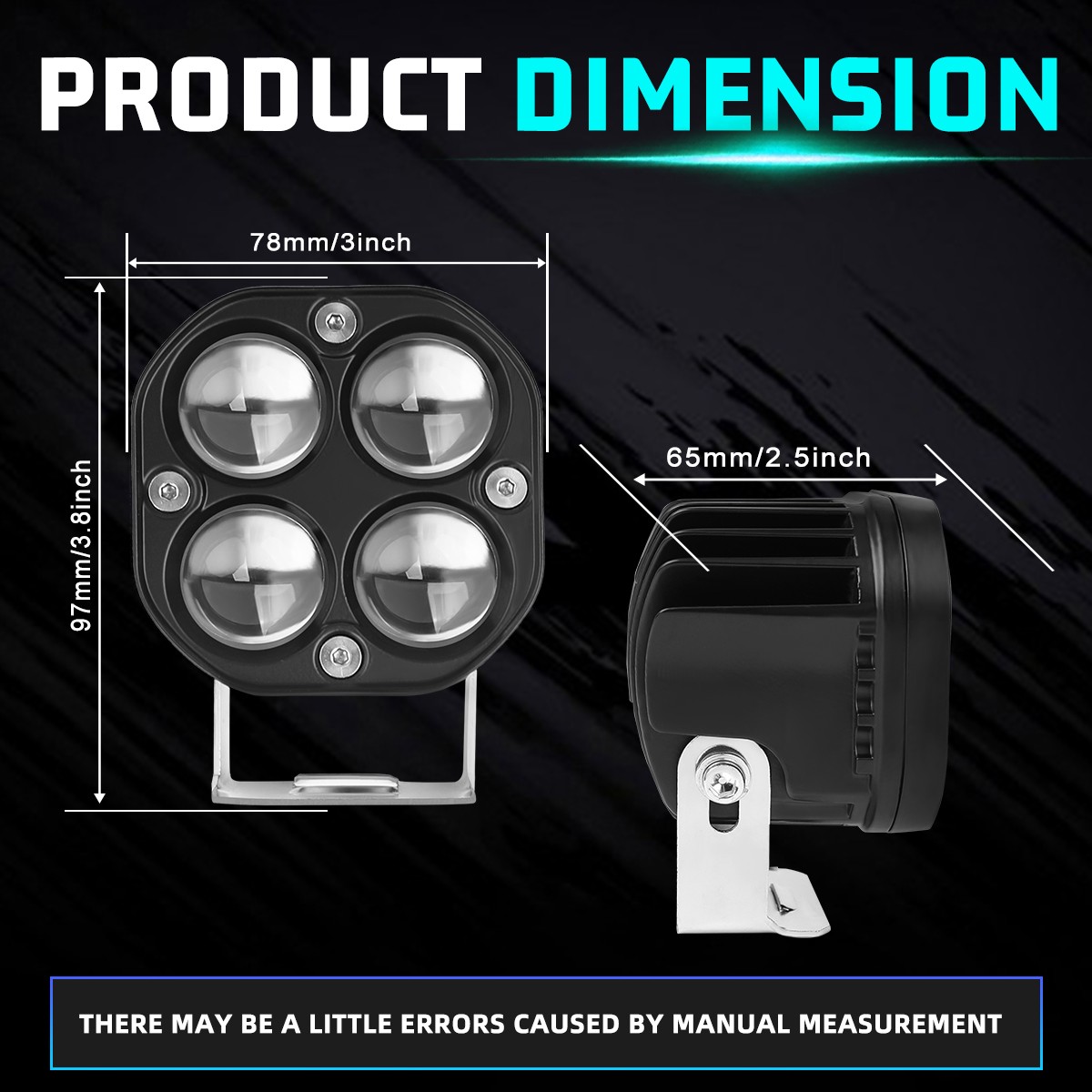 For Can-am Maverick X3 XDS XRS Roof 50" Curved LED Light Bar+RGB 4" Pods +Wire