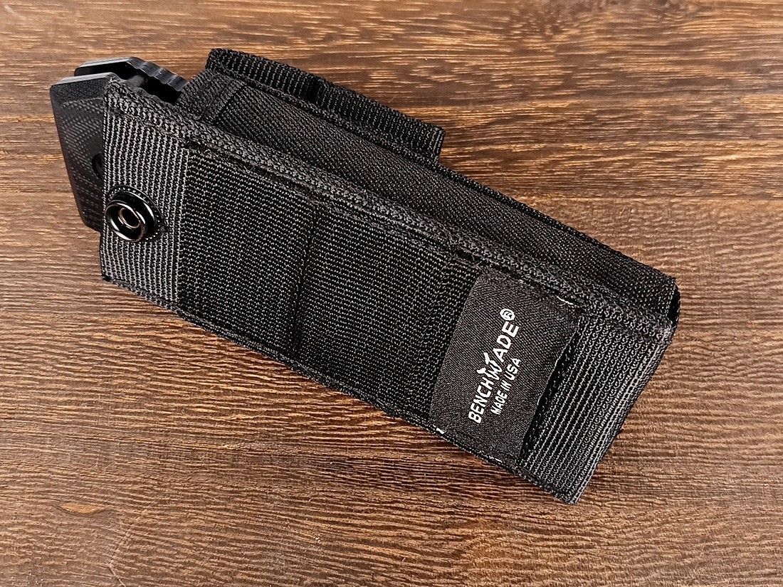 Benchmade 275GY-1 Adamas Black G10 Handle CPM-CruWear Folding Knives w/ Sheath