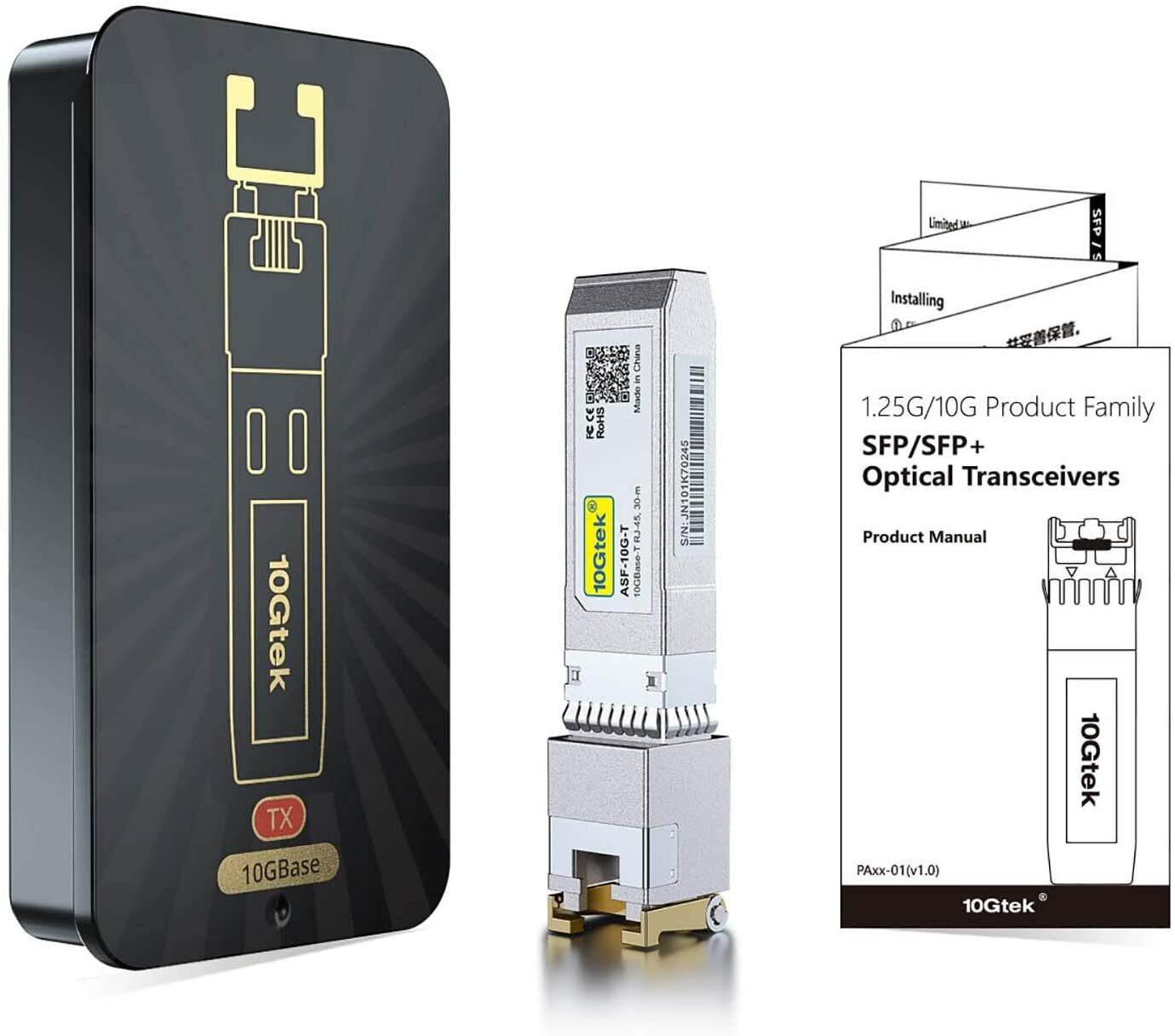 For Ubiquiti UF-RJ45-10G 10GBase-T 10G SFP+ to RJ45 Copper Transceiver Module