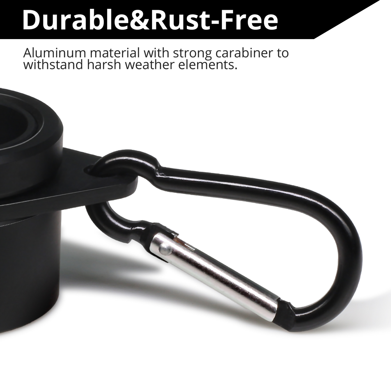 Anley 2pcs 1.26" Aluminum Flag Pole Mounting Rings Anti Wrap 360° Rotatable Ring