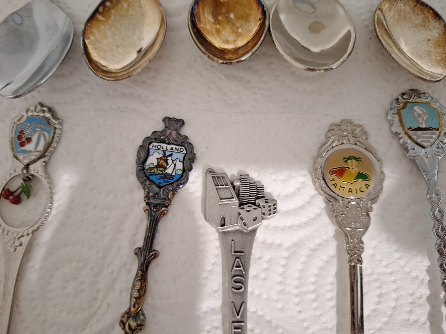 20 Souvenir Small Spoons, Vintage.