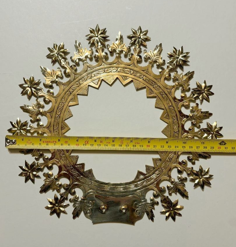Large Halo Crown for Religious Statue (12" diam.) Mary, Jesus (H826) chalice co.