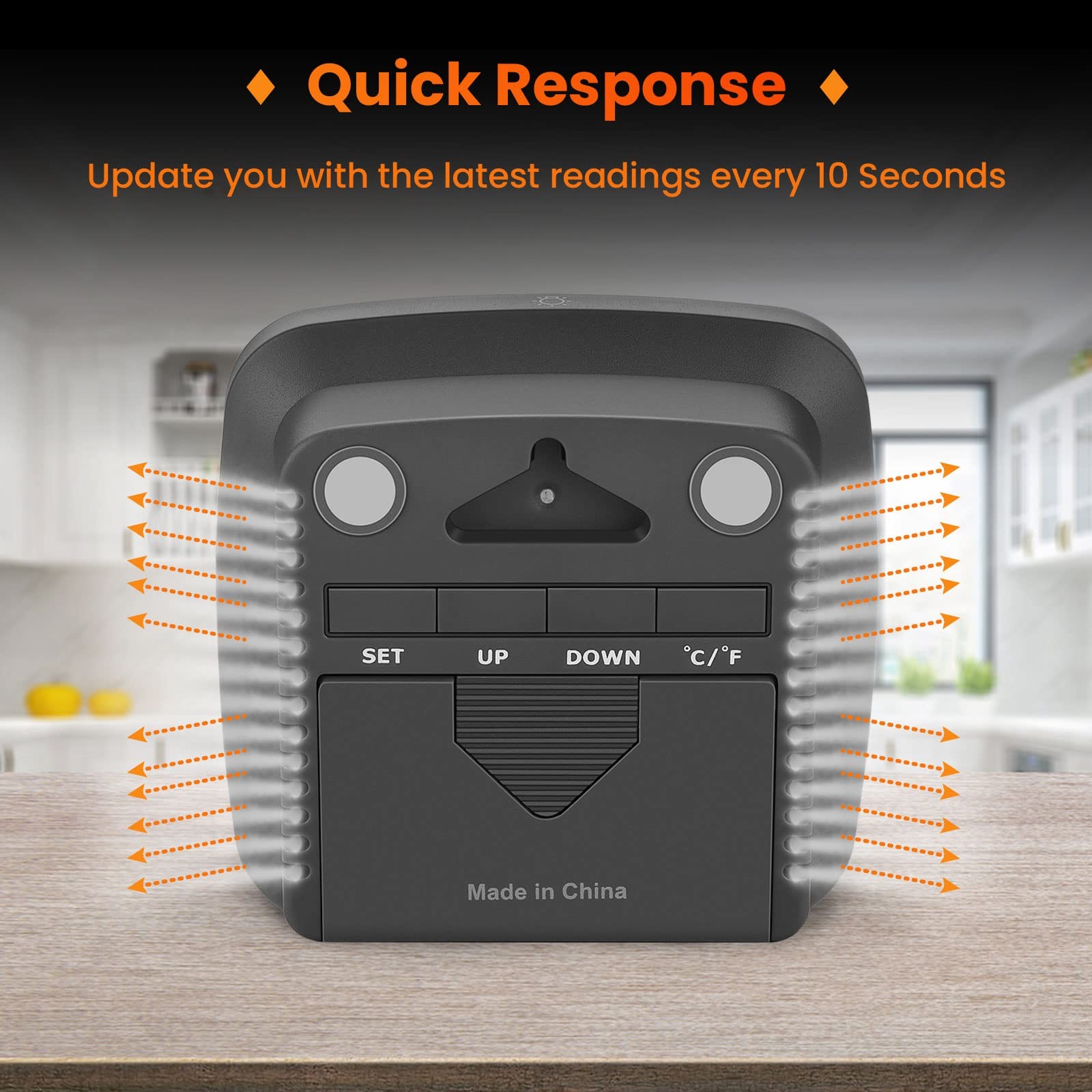 SMARTRO SC42 Professional Digital Hygrometer Indoor Thermometer Room black