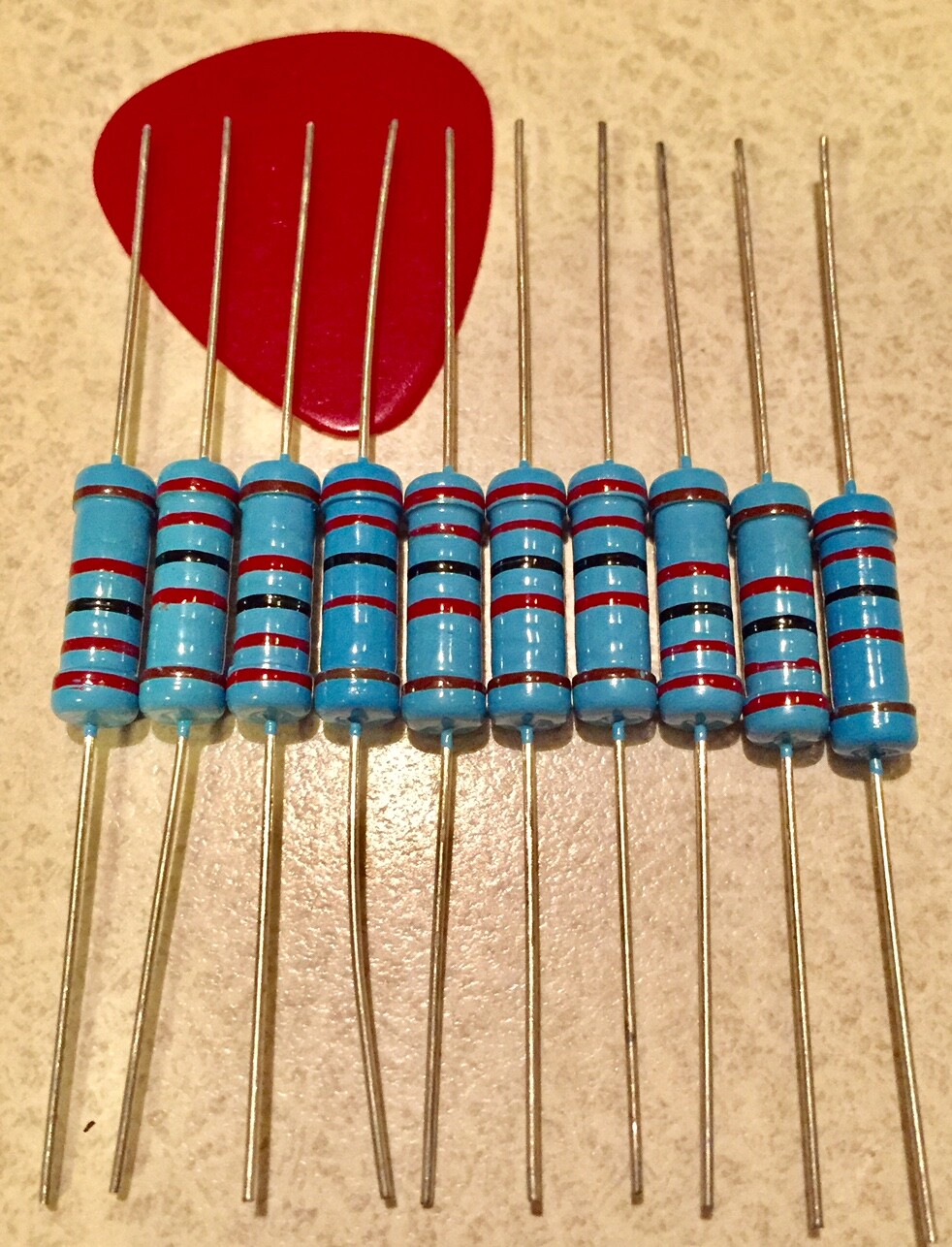 5 PCS 2Watt Metal Film Resistors 2W Resistor 1% YOU CHOOSE THE VALUE