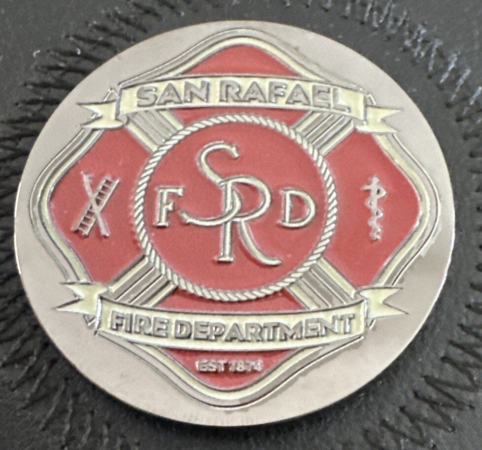 San Rafael Fire Department Challenge Coin Area 51