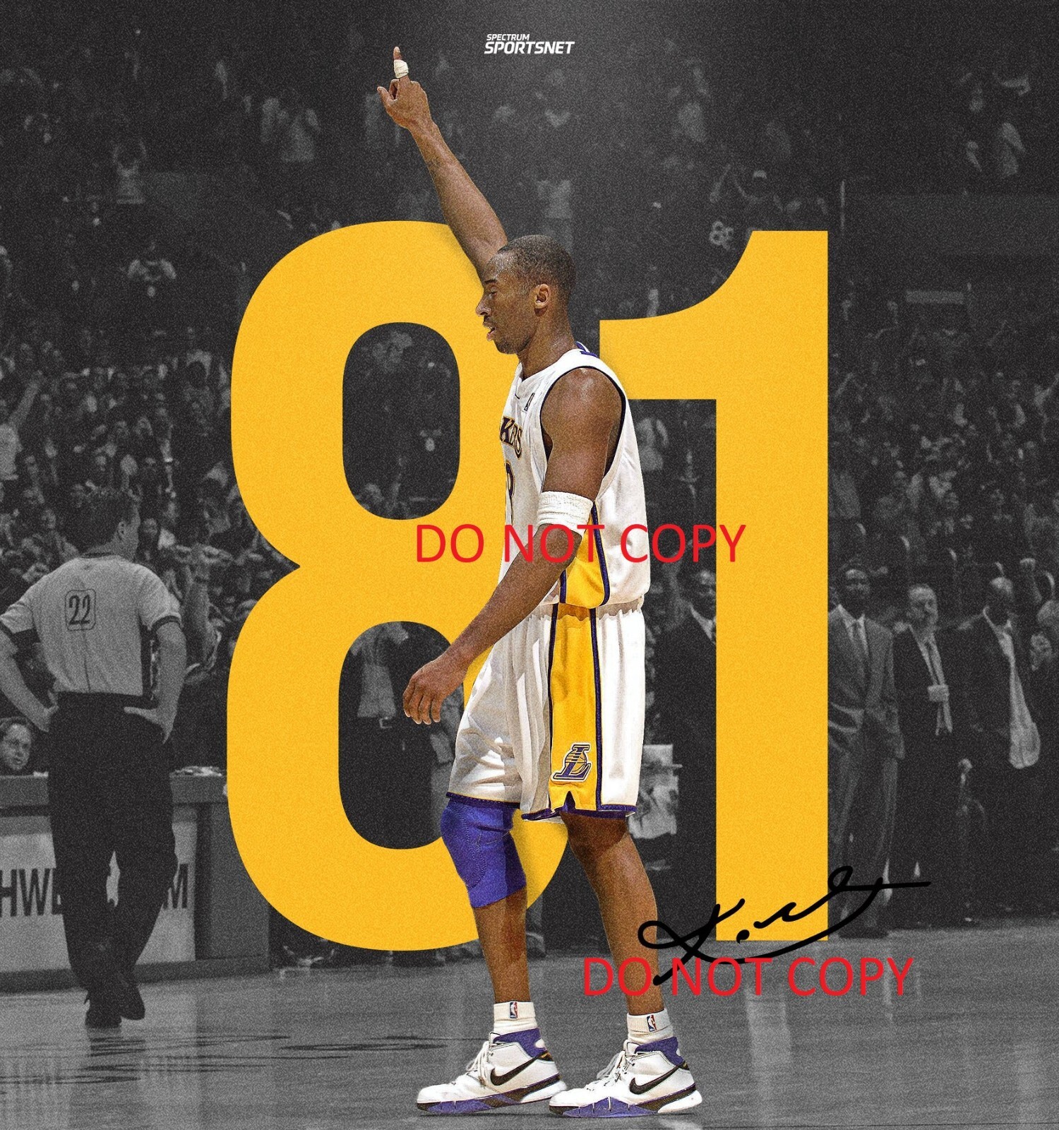 KOBE BRYANT - 81 POINT GAME - LAKERS Autographed Signed 8x10 Reprint Photo !!