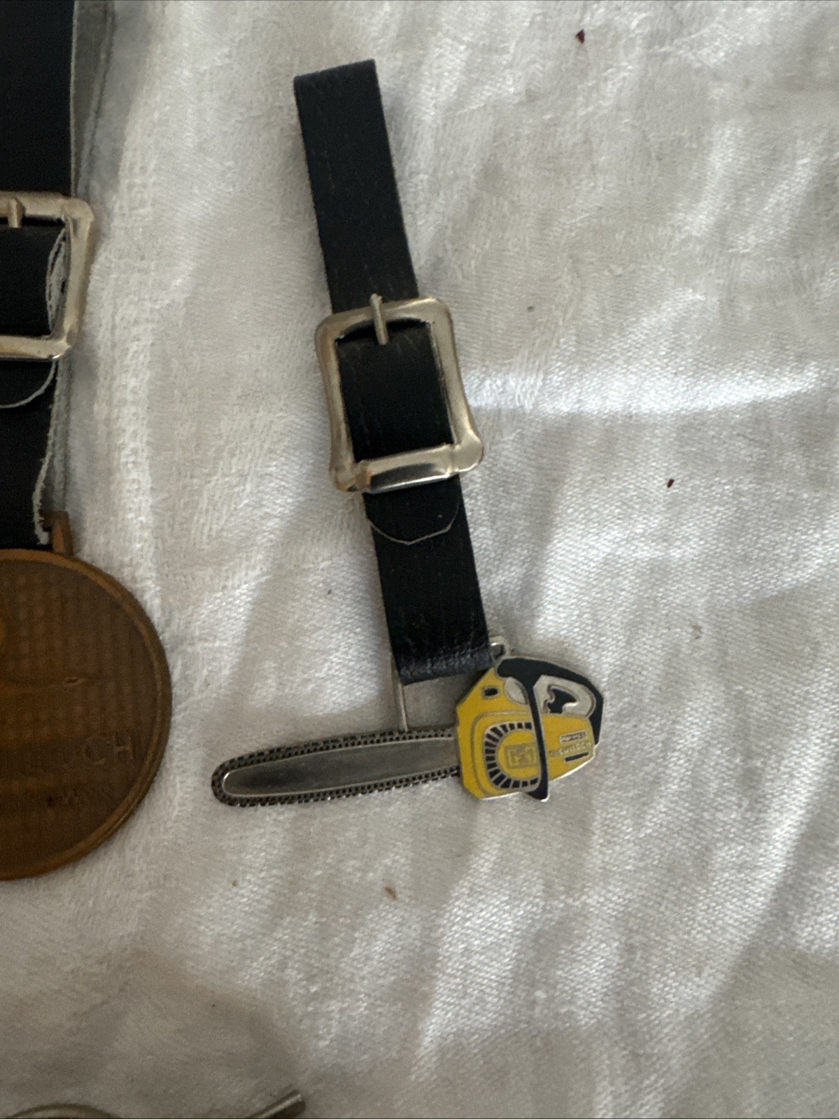 McCulloch Chainsaw Watch Fob Lot & Tie clip/Money Clip