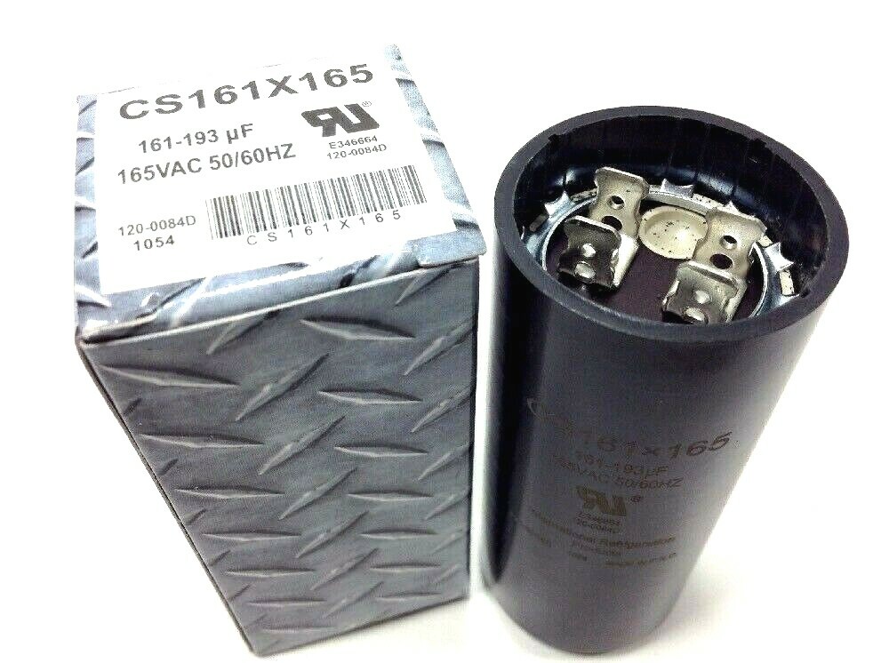 161 X 165 MFD HEAVY-DUTY Motor Start Capacitor 165 VAC 50/60HZ FAST CS161X165