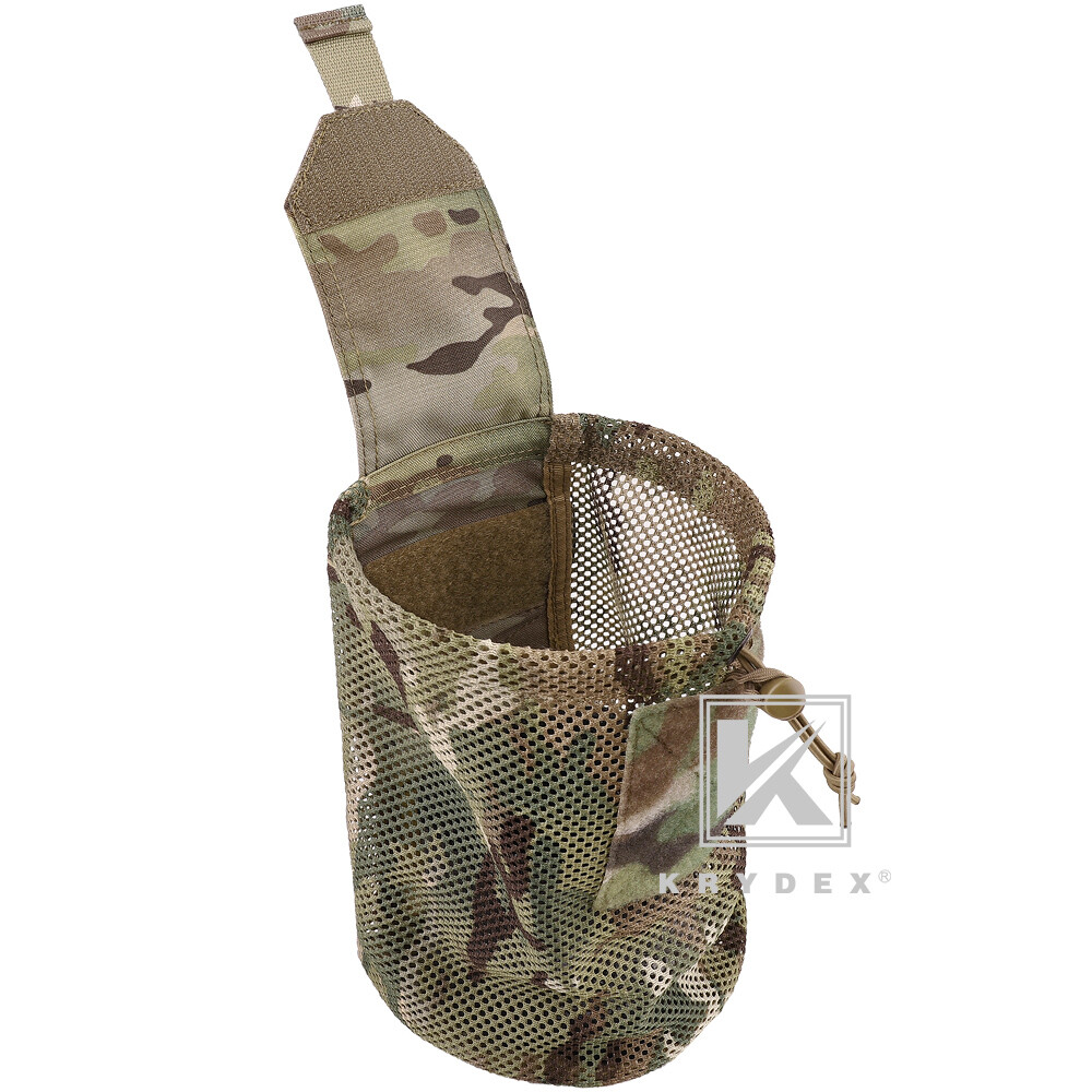 KRYDEX Tactical Mesh Dump Pouch Drop Pouch Magazine Recycling Pack MOLLE/BELT